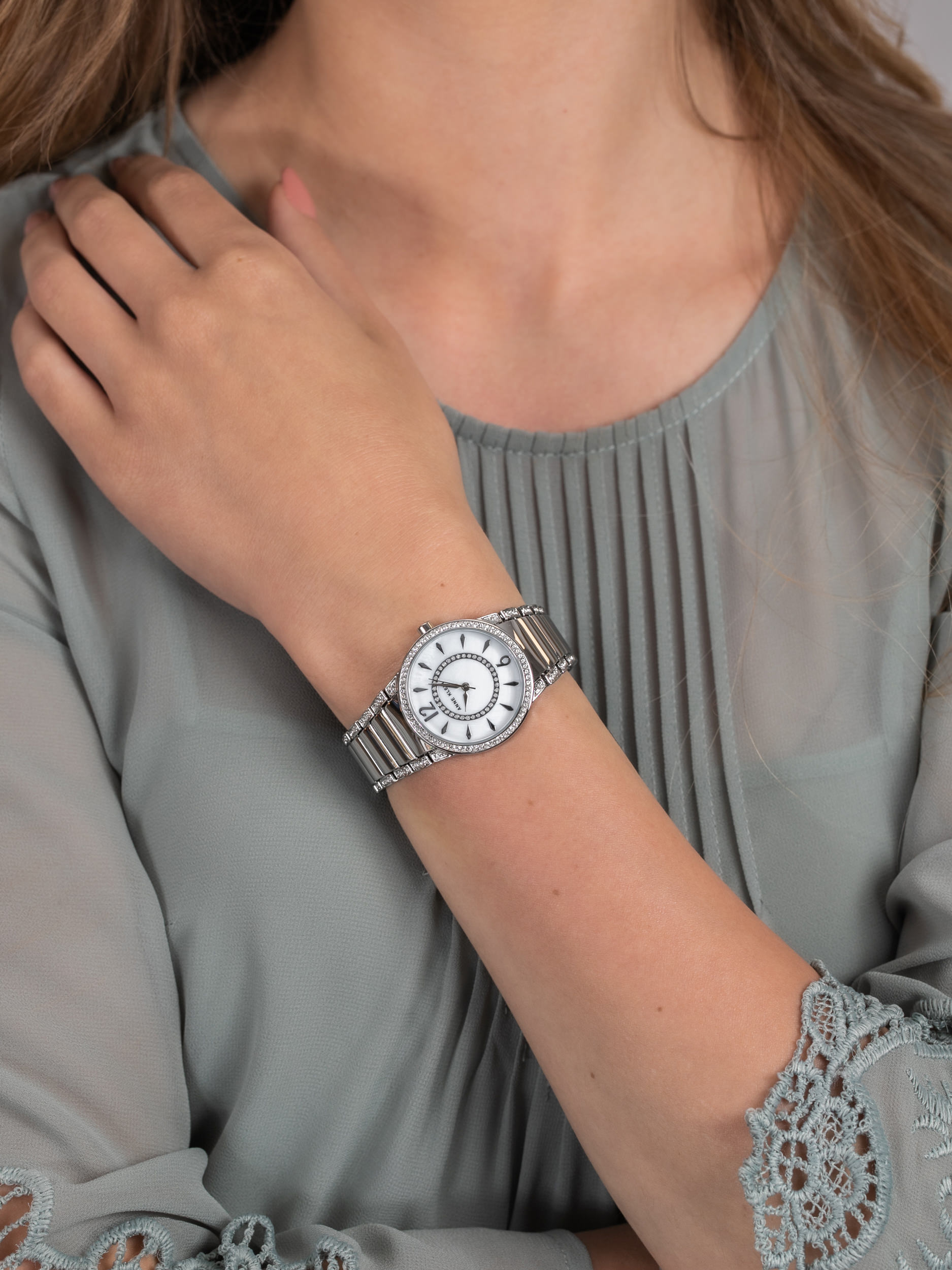 Anne Klein AK-2831MPSV damski zegarek Bransoleta bransoleta - miniatura 3