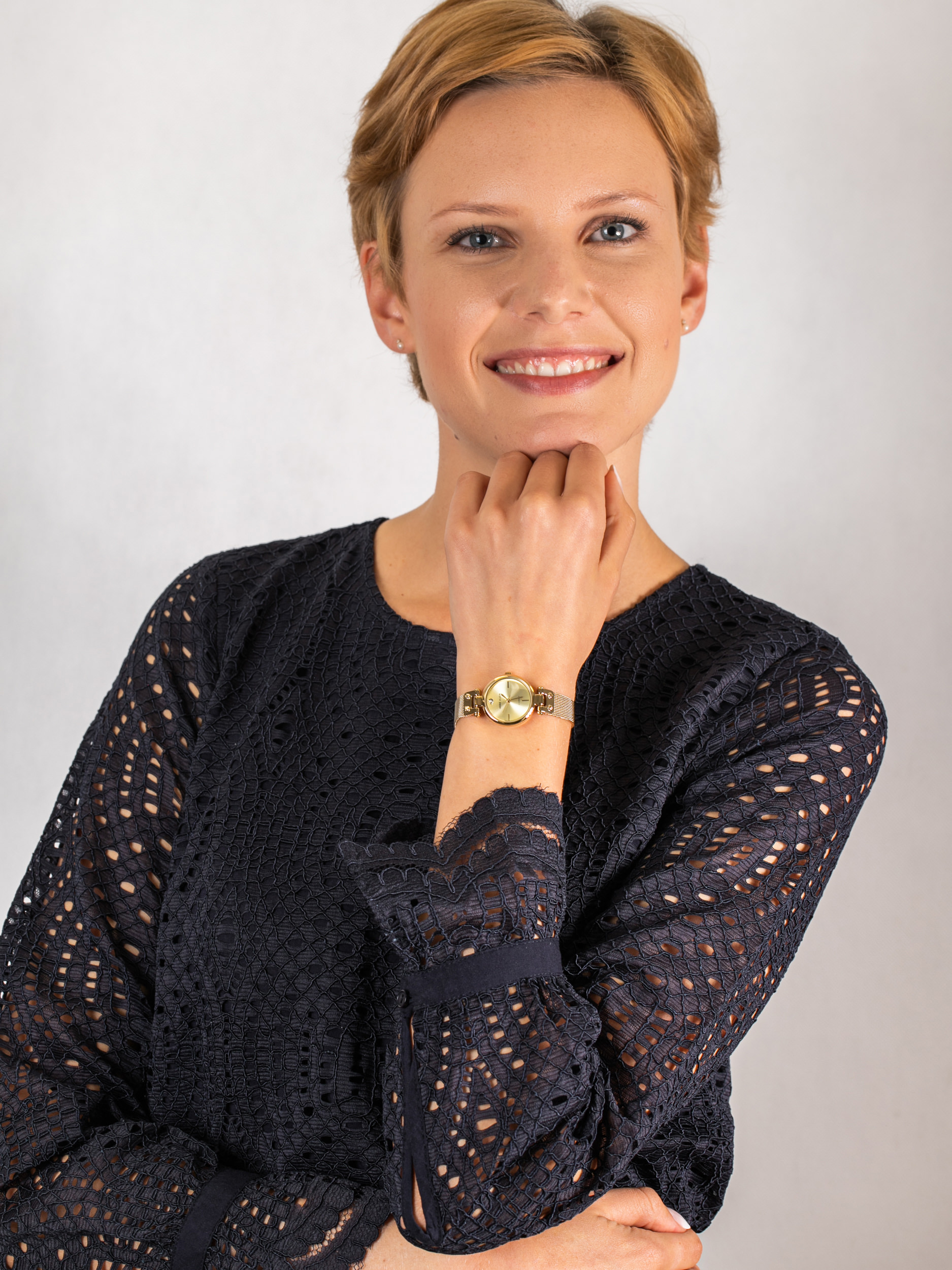 Anne Klein AK-3002CHGB zegarek damski Bransoleta - miniatura 2