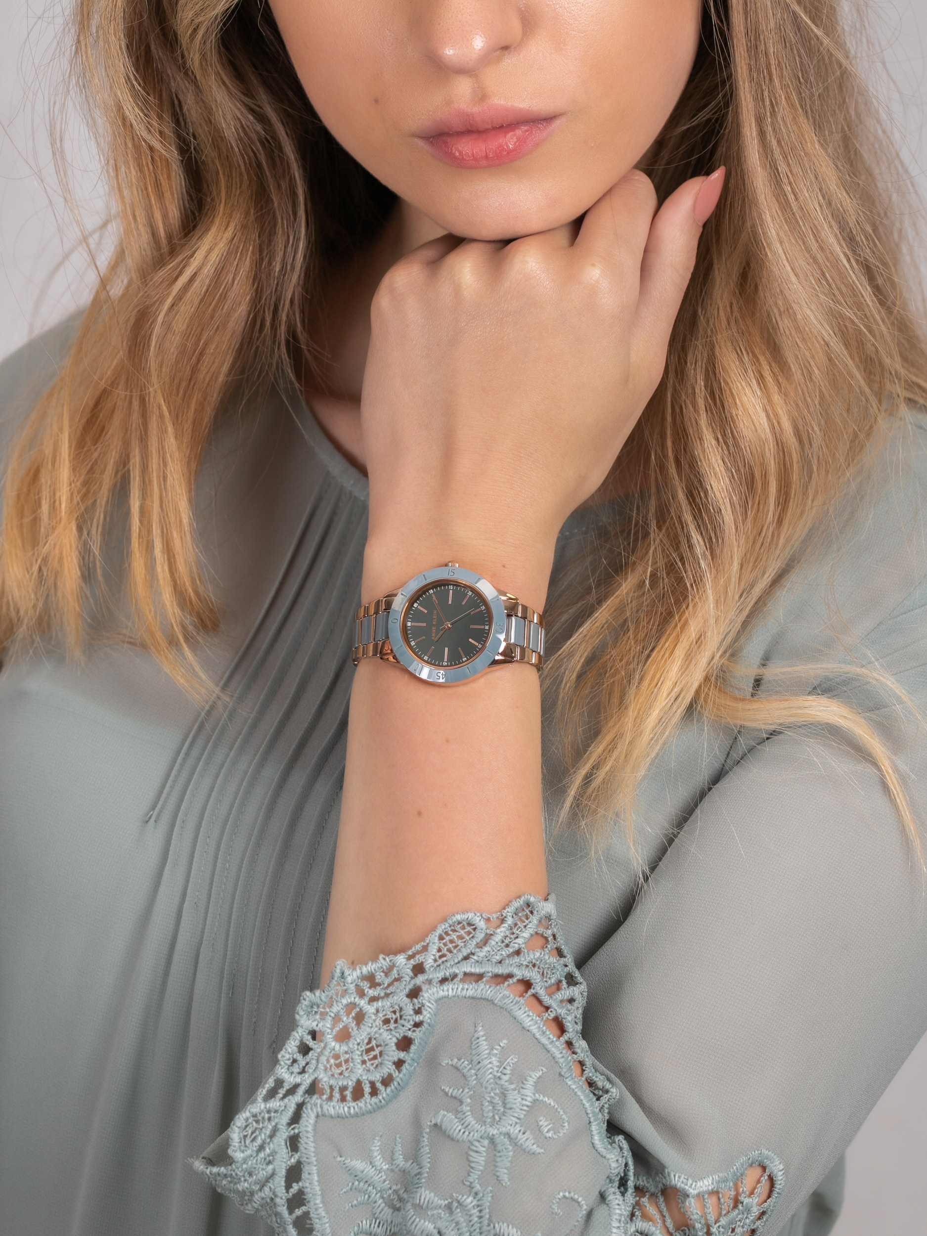 Anne Klein AK-3160BLRG damski zegarek Bransoleta bransoleta - miniatura 3