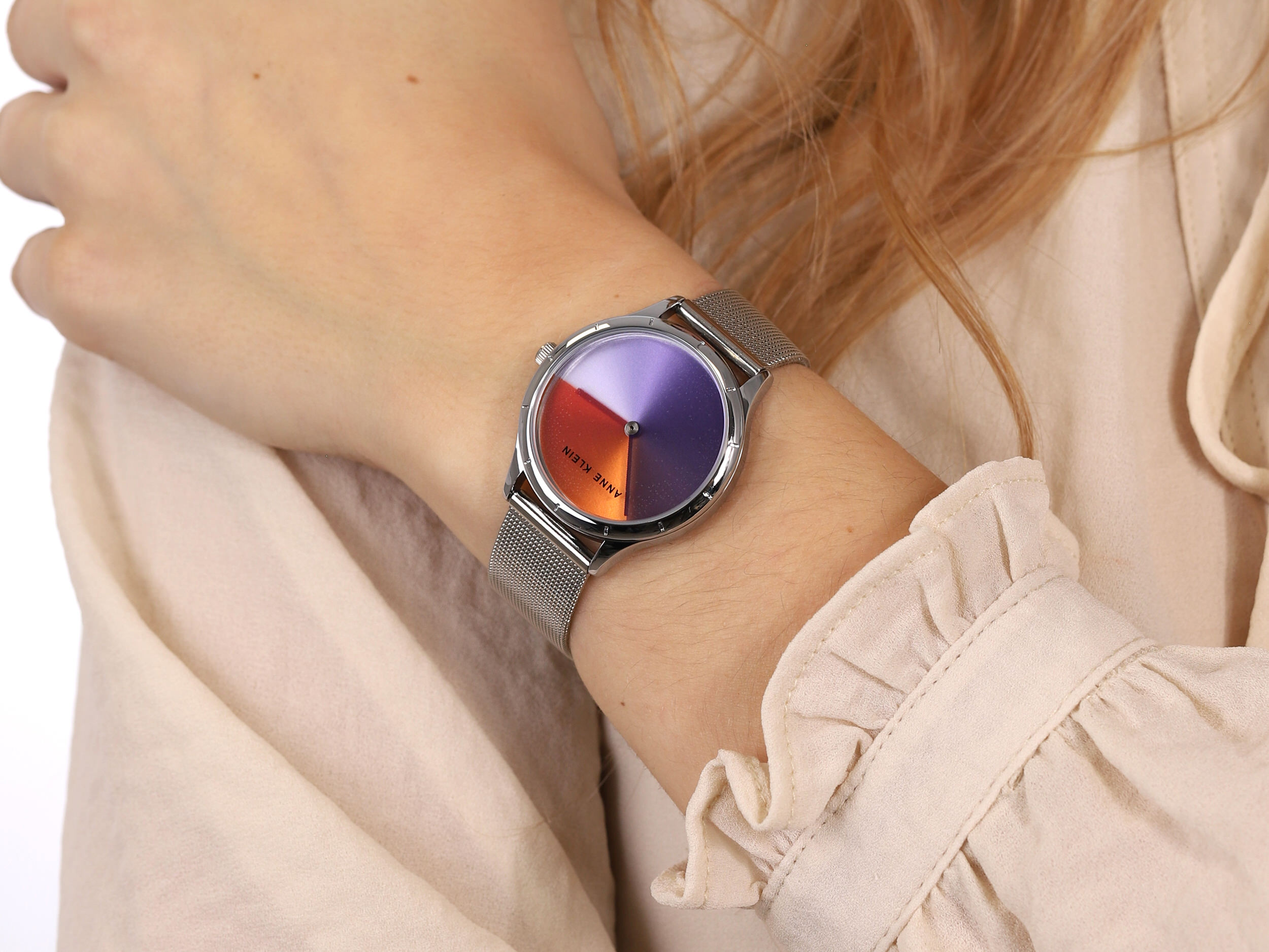 Anne Klein AK-3777MTSV Colorful Dial zegarek klasyczny Bransoleta - miniatura 4