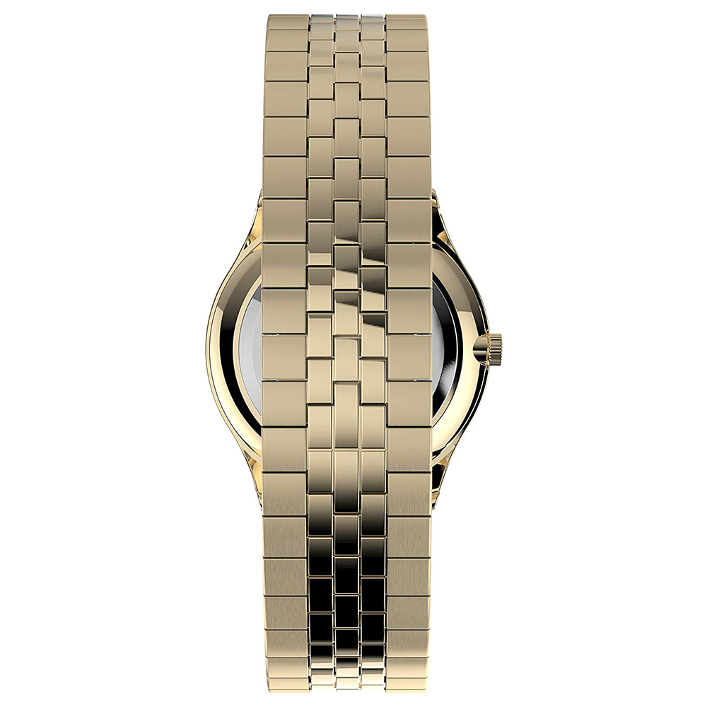 Timex TW2U40100 zegarek złoty klasyczny Easy Reader bransoleta - miniatura 5