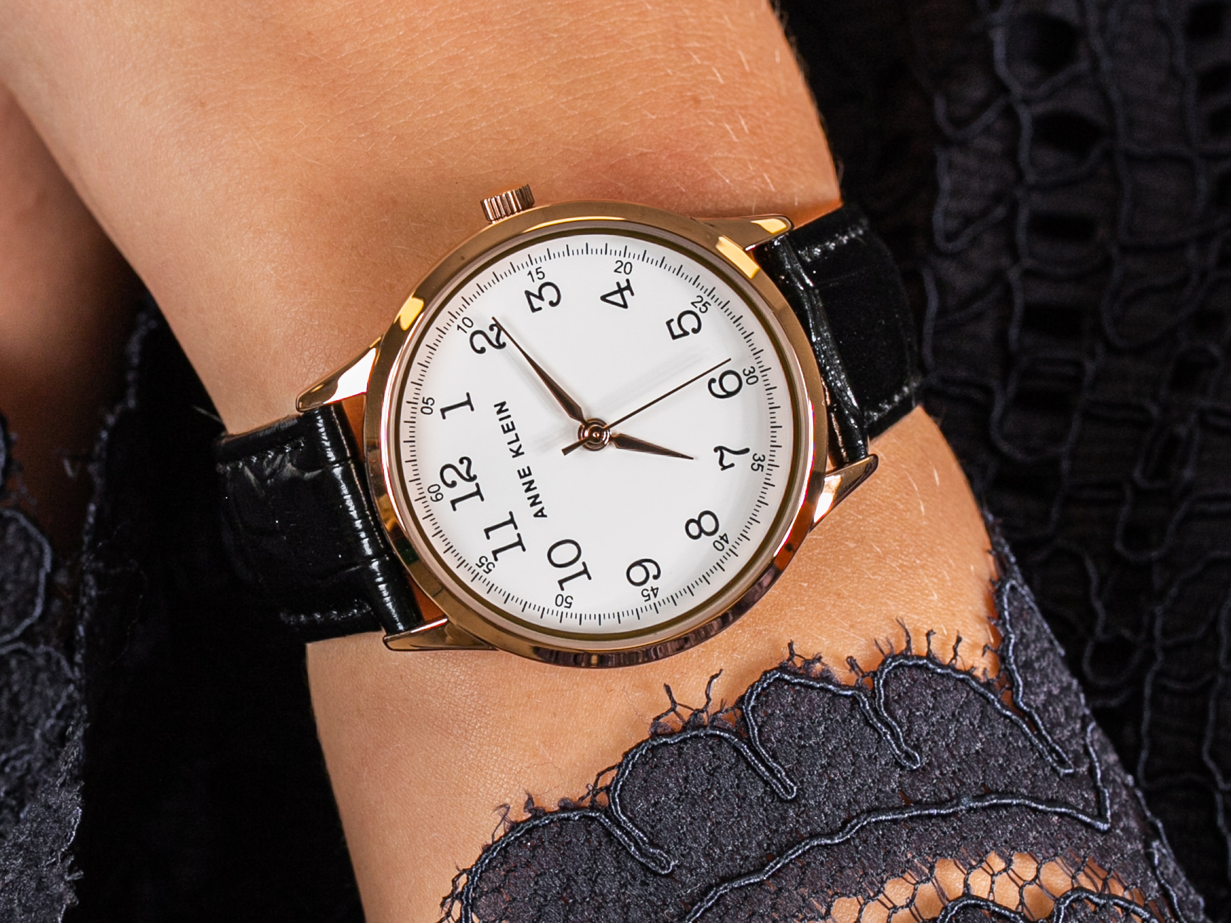Anne Klein AK-3560RGBK zegarek klasyczny Pasek - miniatura 4