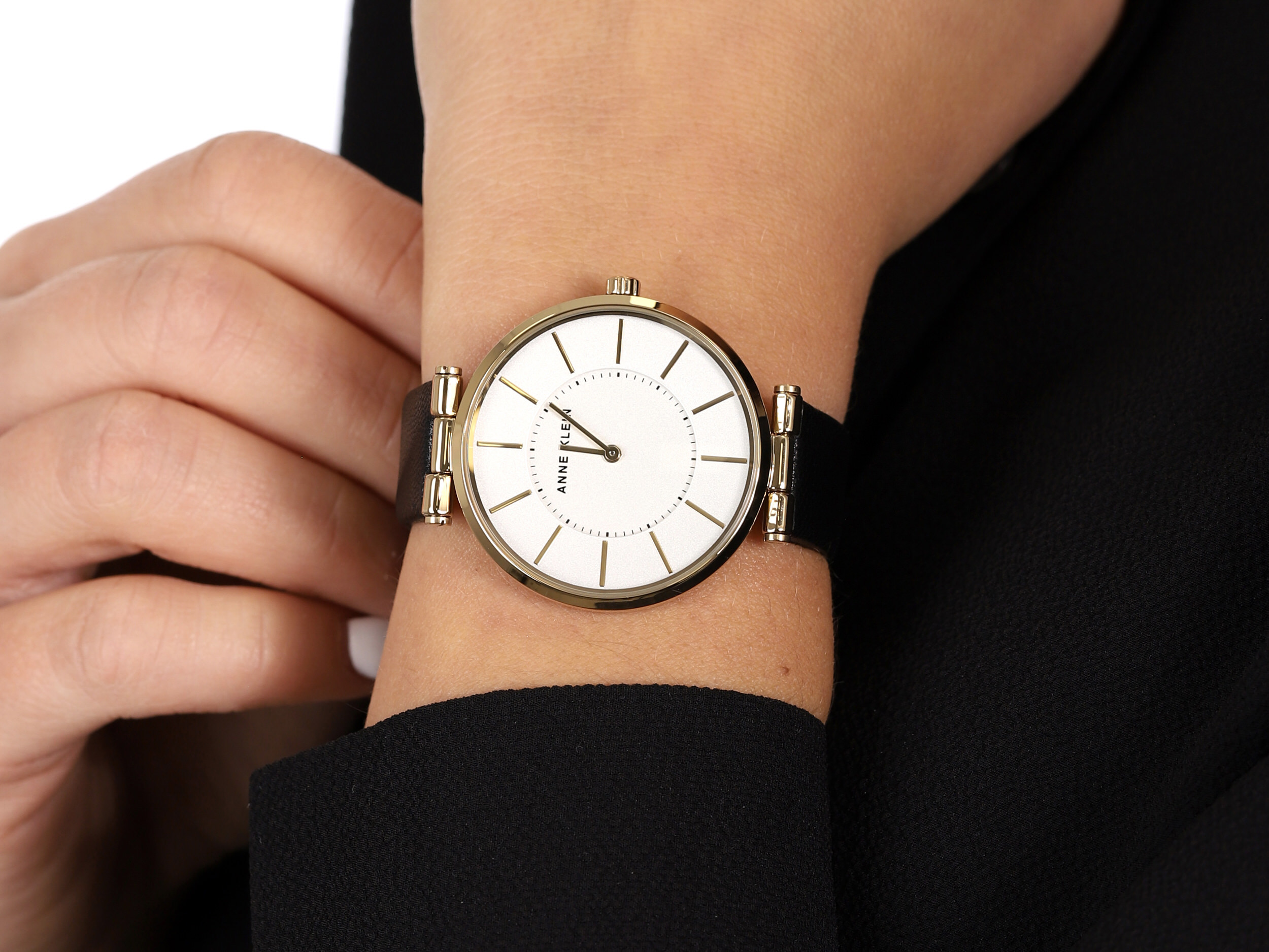 Anne Klein AK-3696SVBK zegarek klasyczny Pasek - miniatura 4