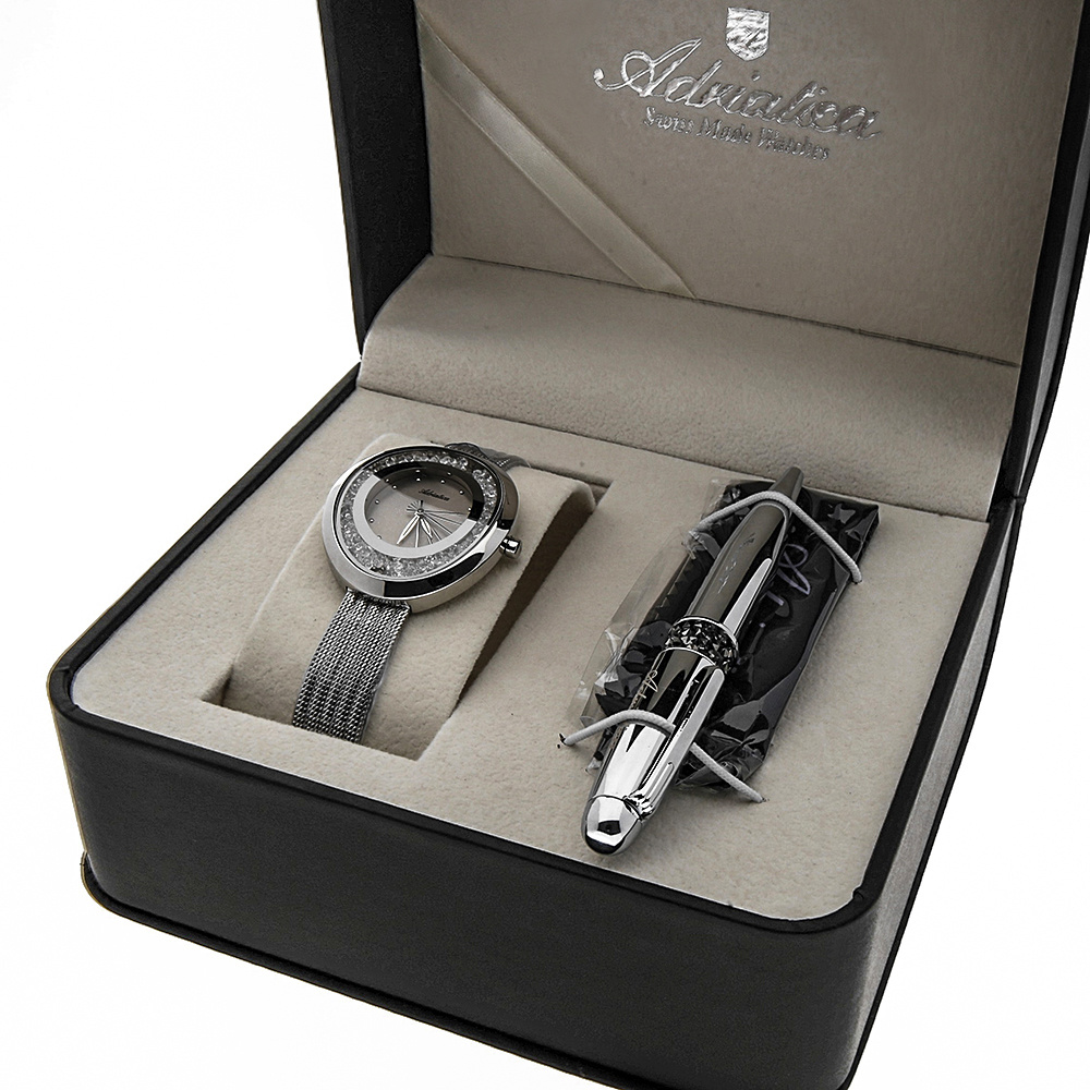 Adriatica A3771.5147QZ-PEN zegarek srebrny elegancki Bransoleta bransoleta - miniatura 5