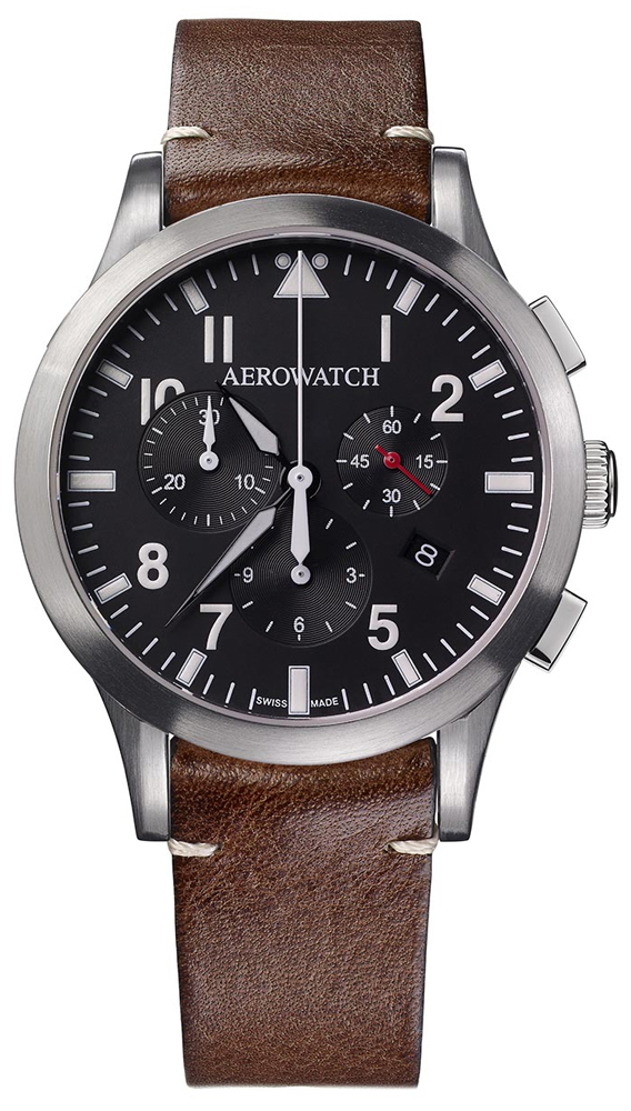 Aerowatch LES GRANDES CLASSIQUES PILOTE CHRONO QUARTZ 83966-AA03
