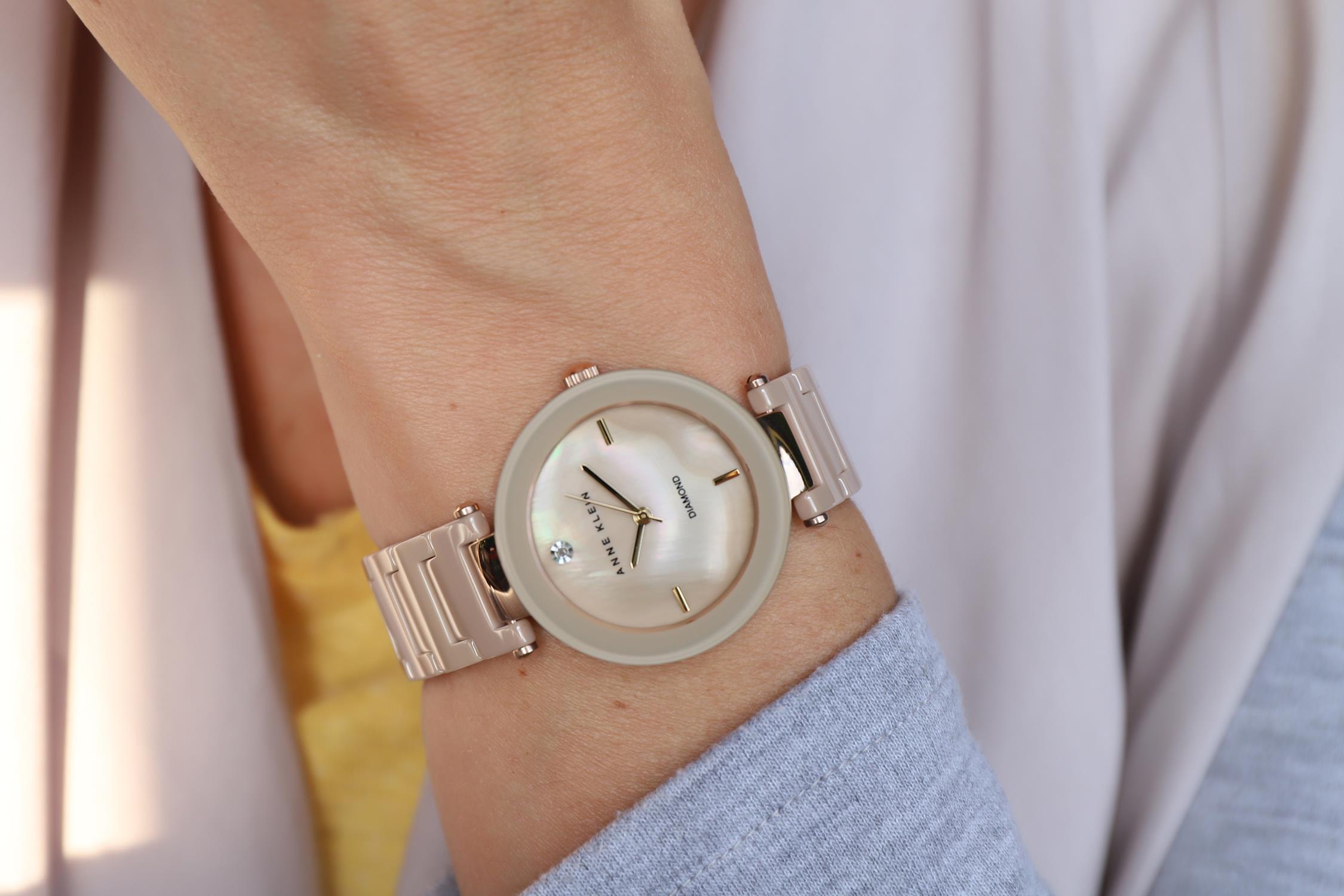 Anne Klein AK-1018TNGB damski zegarek Bransoleta bransoleta - miniatura 5