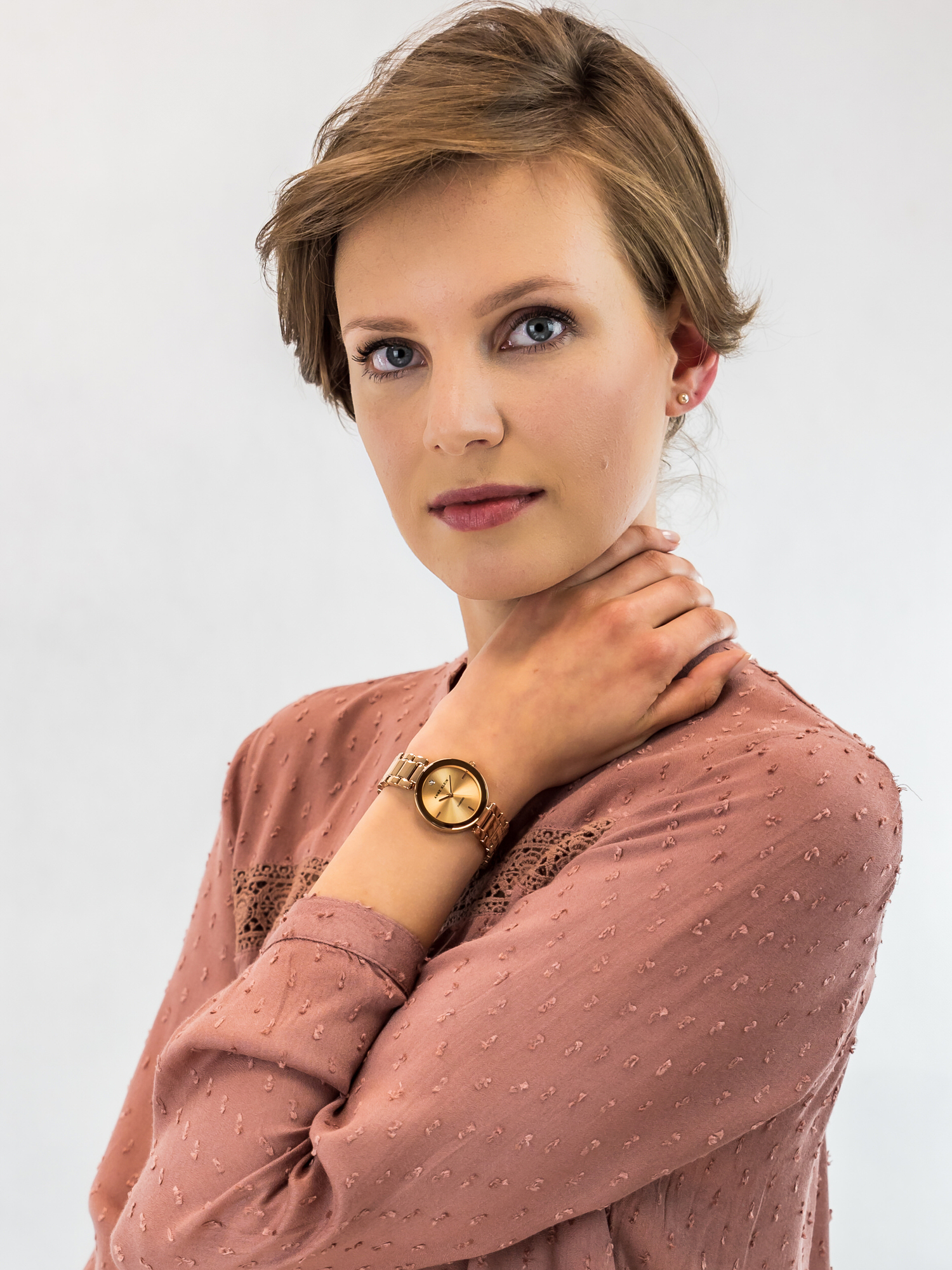 Anne Klein AK-1362RGRG zegarek damski Bransoleta