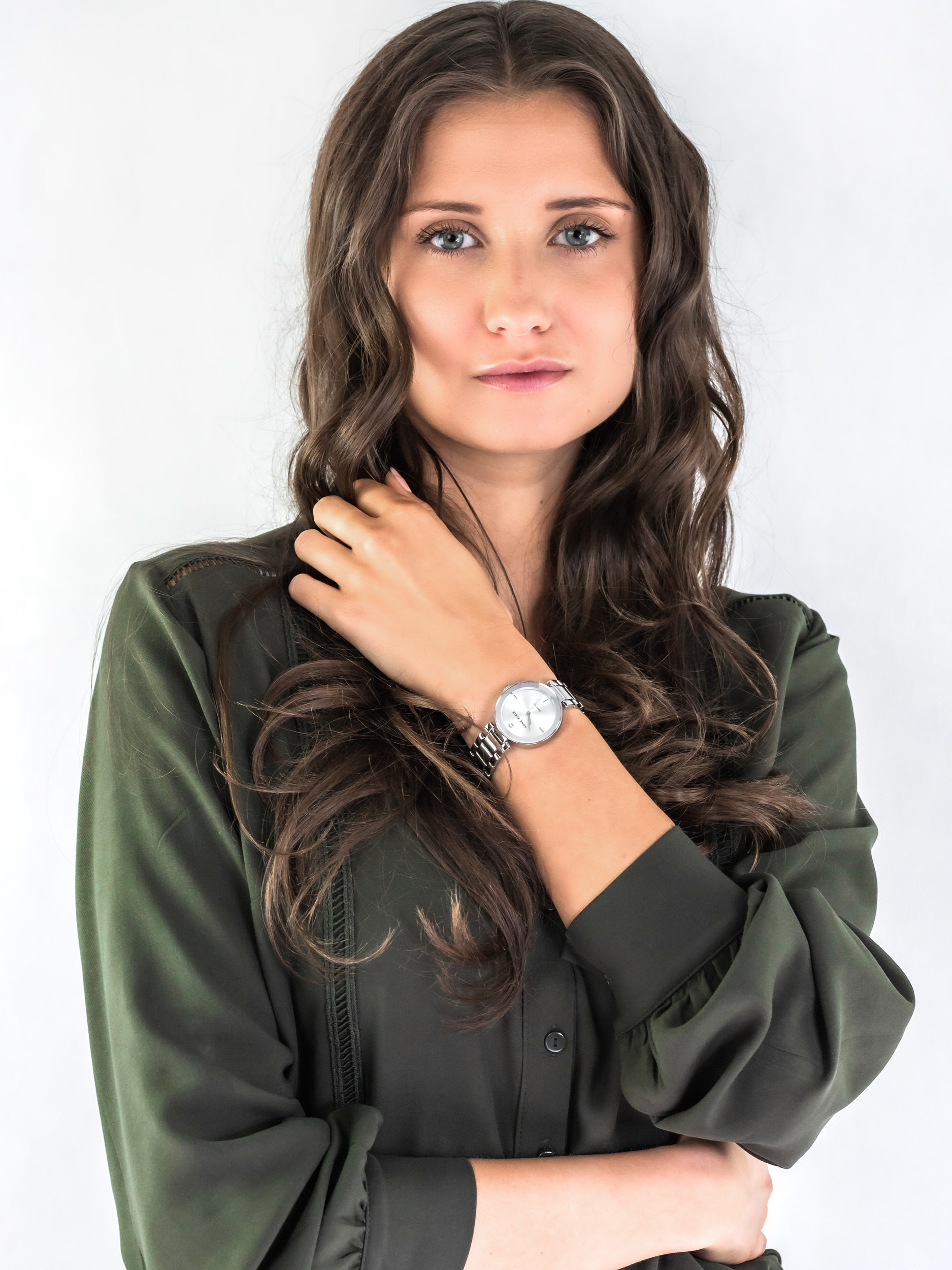 Anne Klein AK-1363SVSV zegarek damski Bransoleta