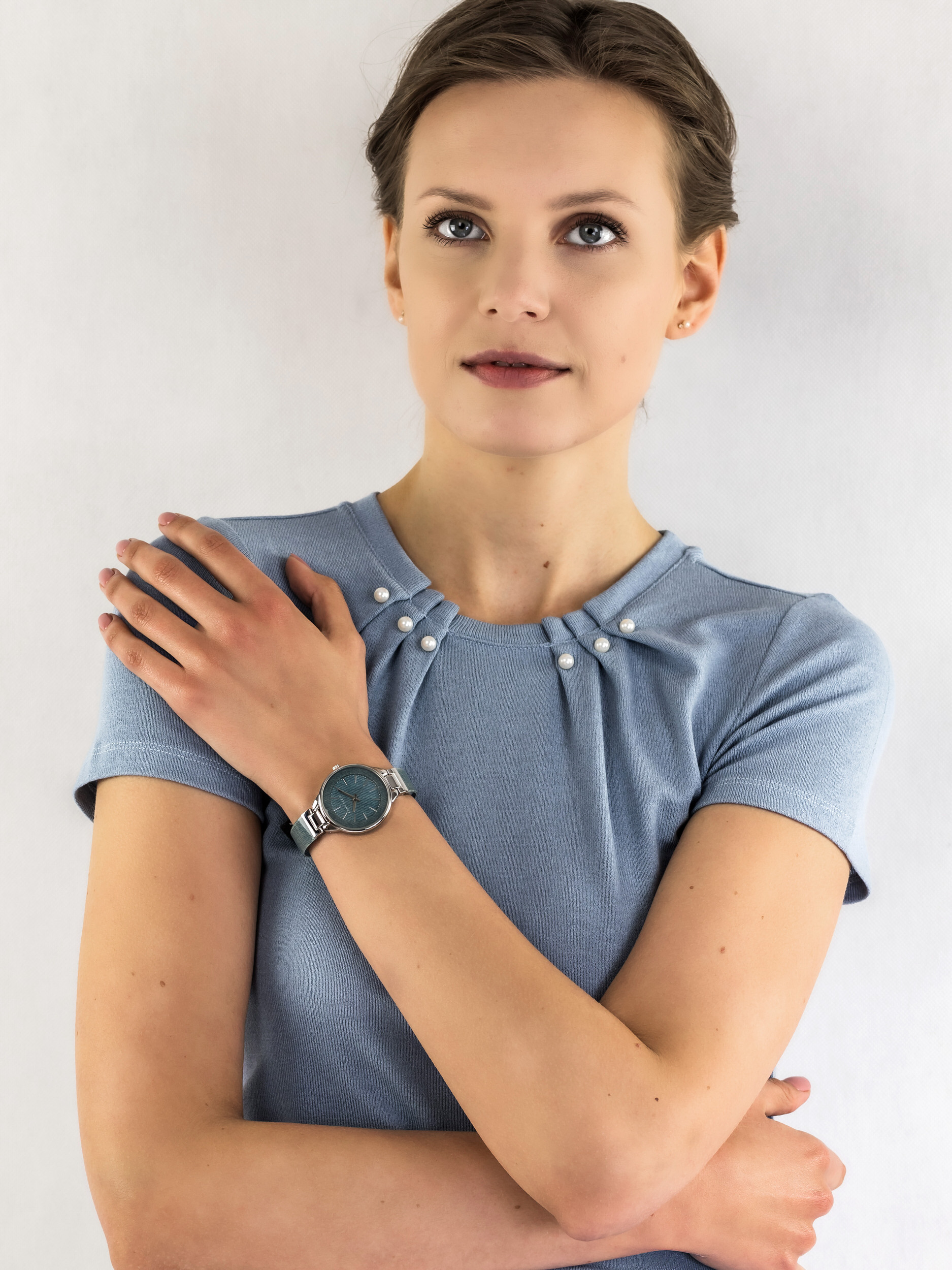 Anne Klein AK-1409LTDM zegarek damski Bransoleta