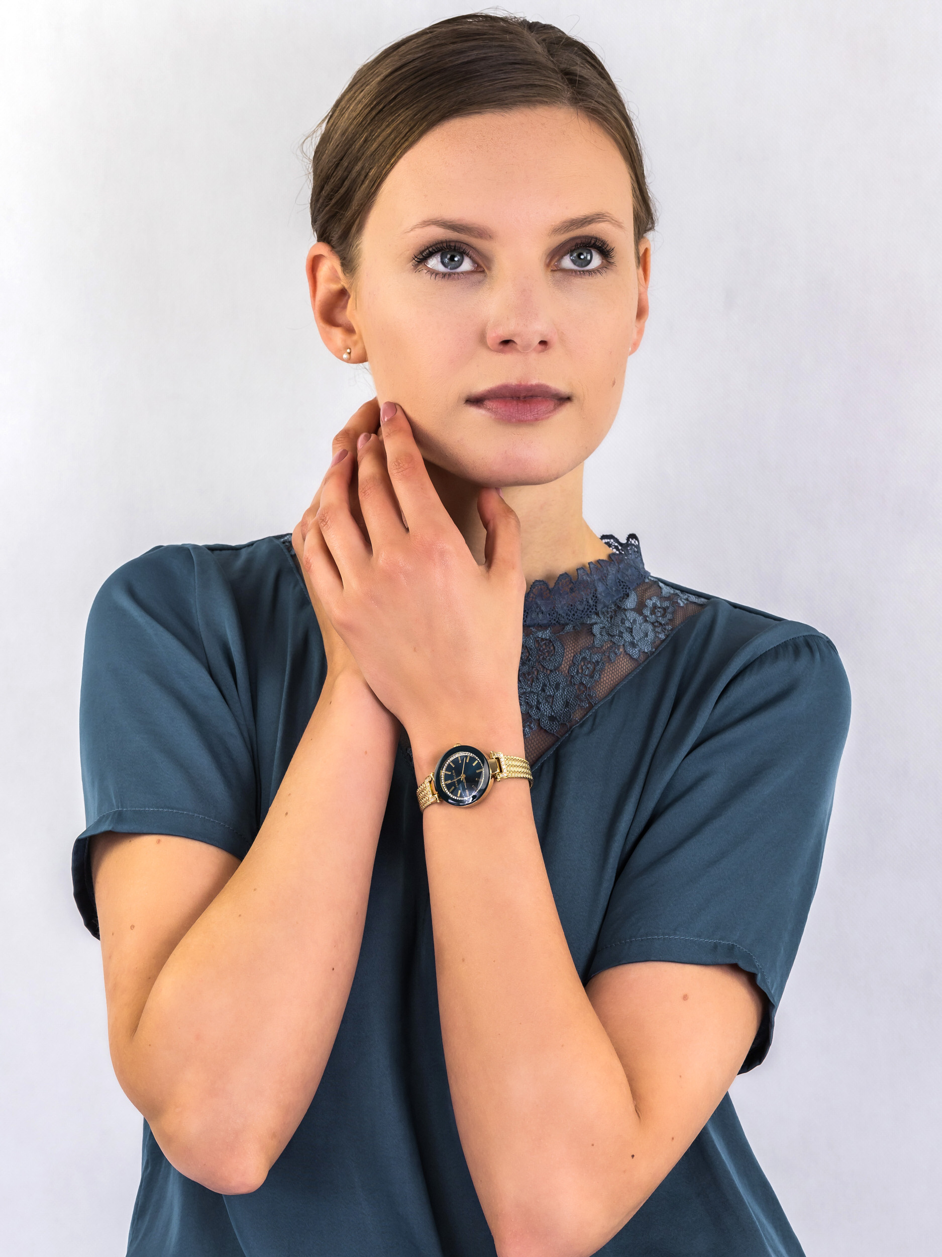 Anne Klein AK-1906NVGB zegarek damski Bransoleta - miniatura 2