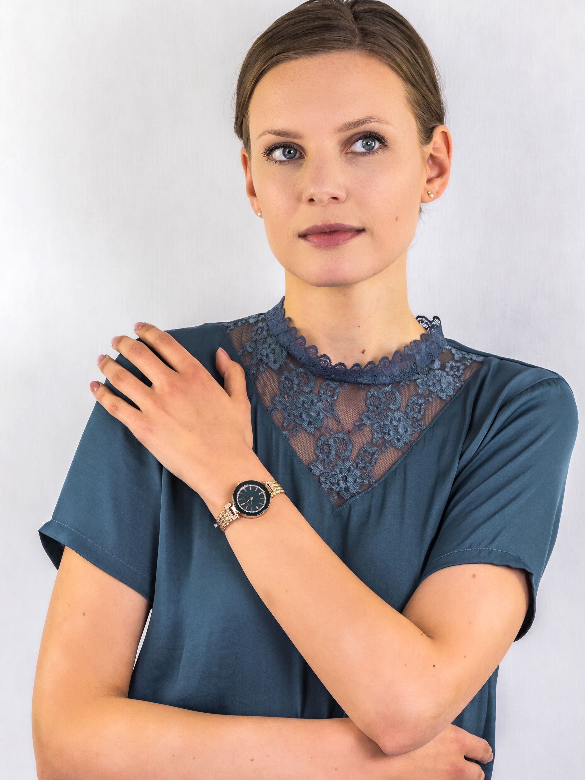Anne Klein AK-1906NVRG zegarek damski Bransoleta - miniatura 2
