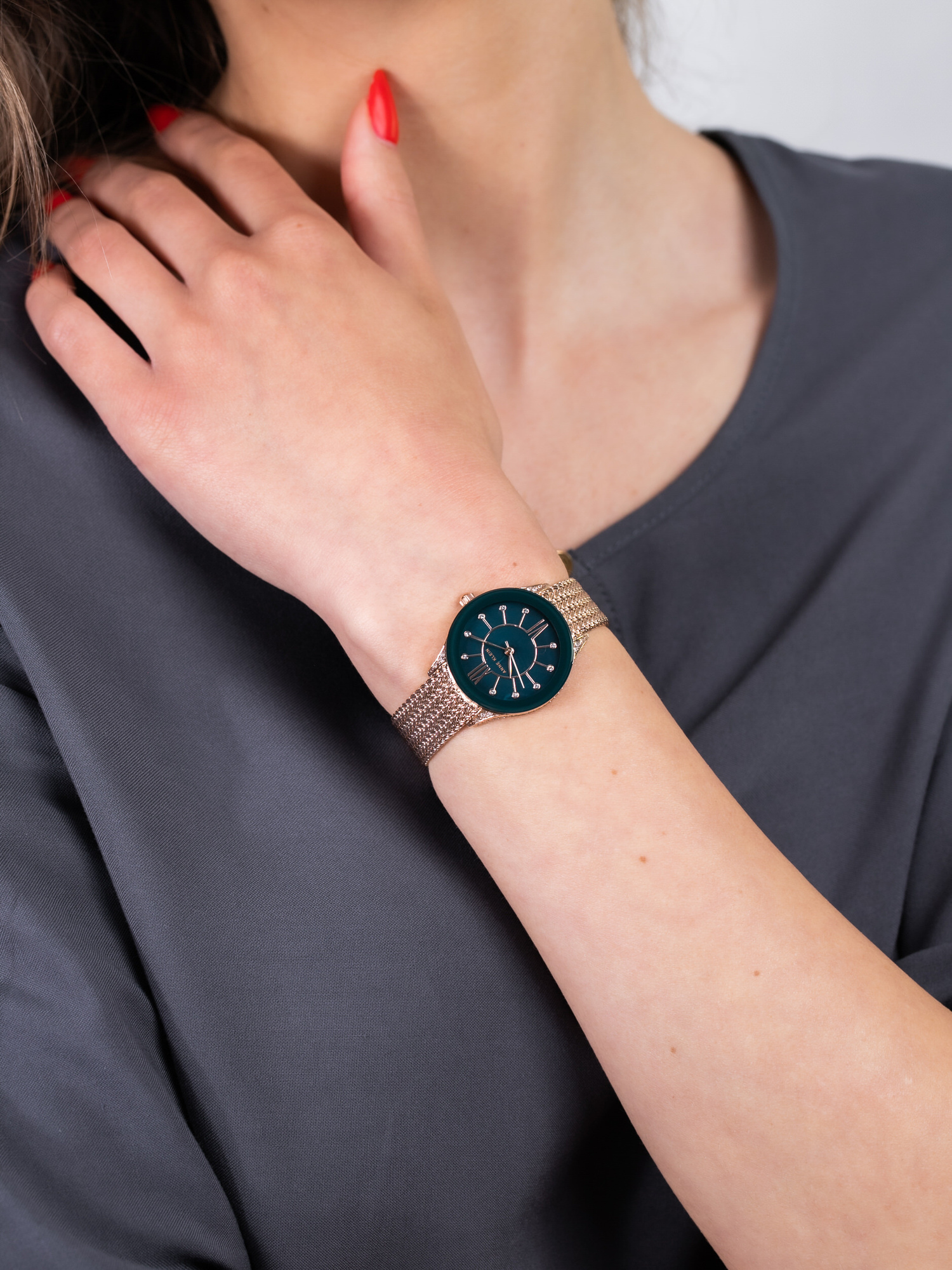 Anne Klein AK-2208NMRG damski zegarek Bransoleta bransoleta - miniatura 3