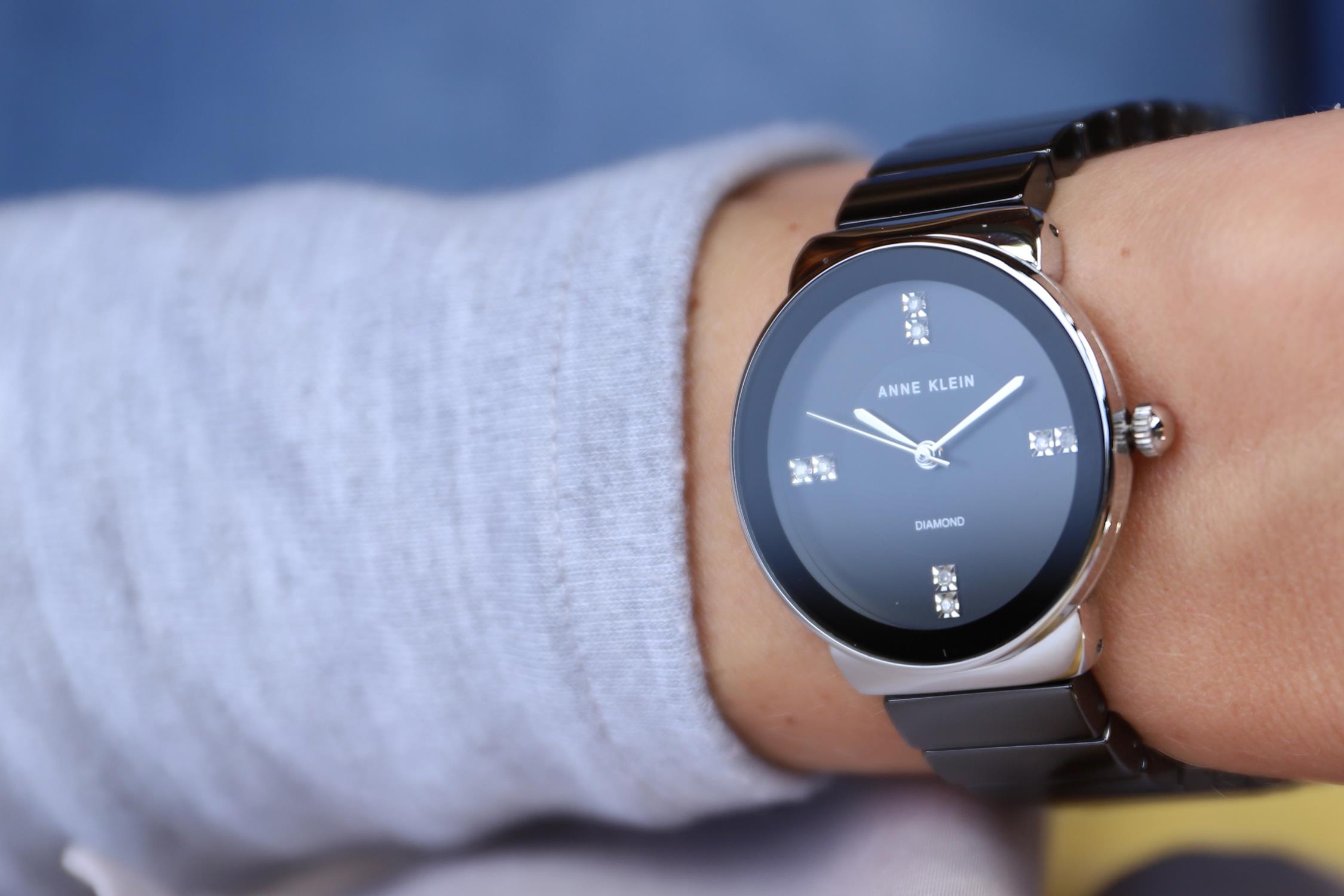 Anne Klein AK-2715BKSV zegarek damski Bransoleta - miniatura 6