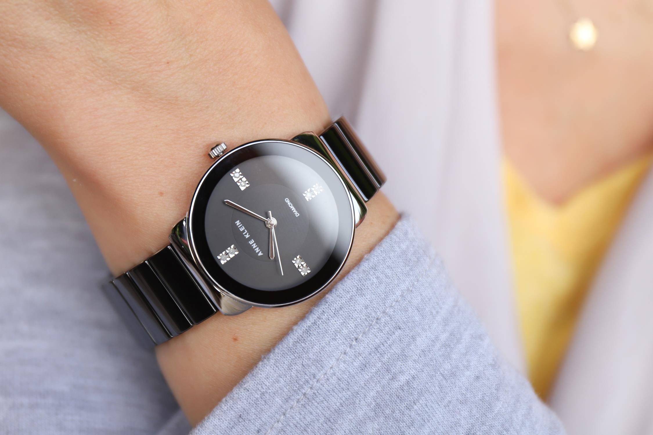 Anne Klein AK-2715BKSV damski zegarek Bransoleta bransoleta - miniatura 5