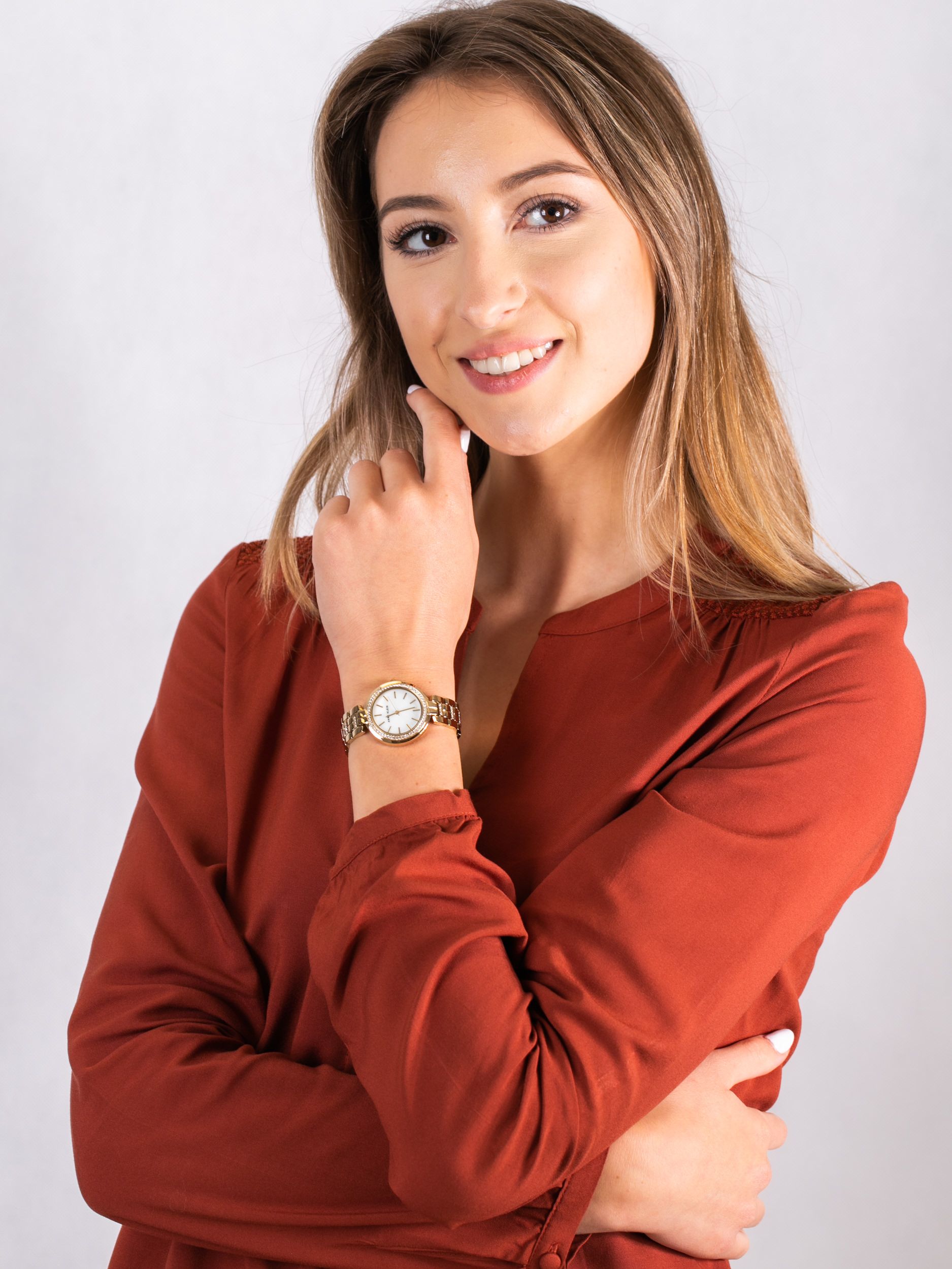 Anne Klein AK-2968MPGB zegarek damski Bransoleta - miniatura 2