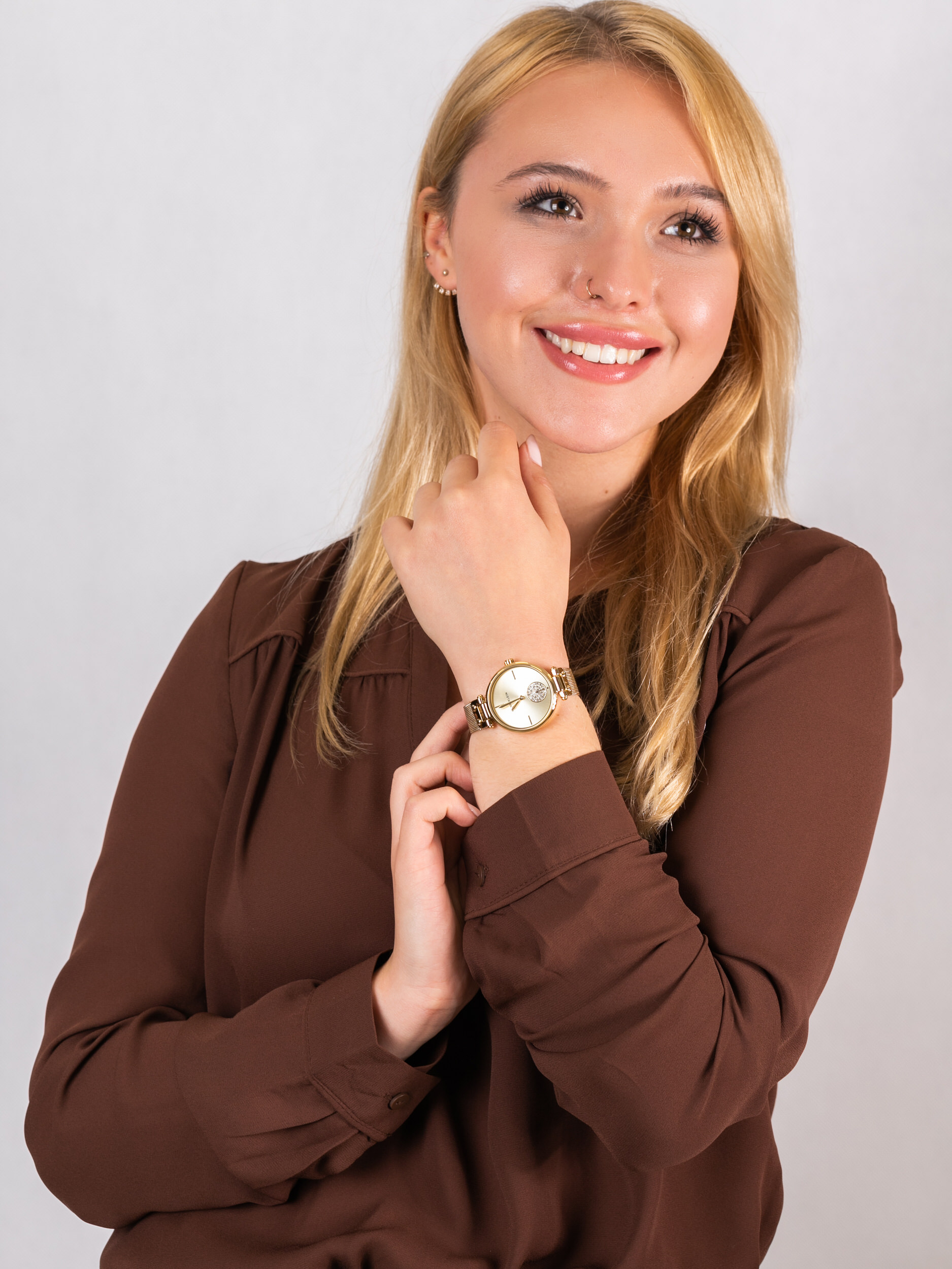Anne Klein AK-3000CHGB zegarek damski Bransoleta - miniatura 2