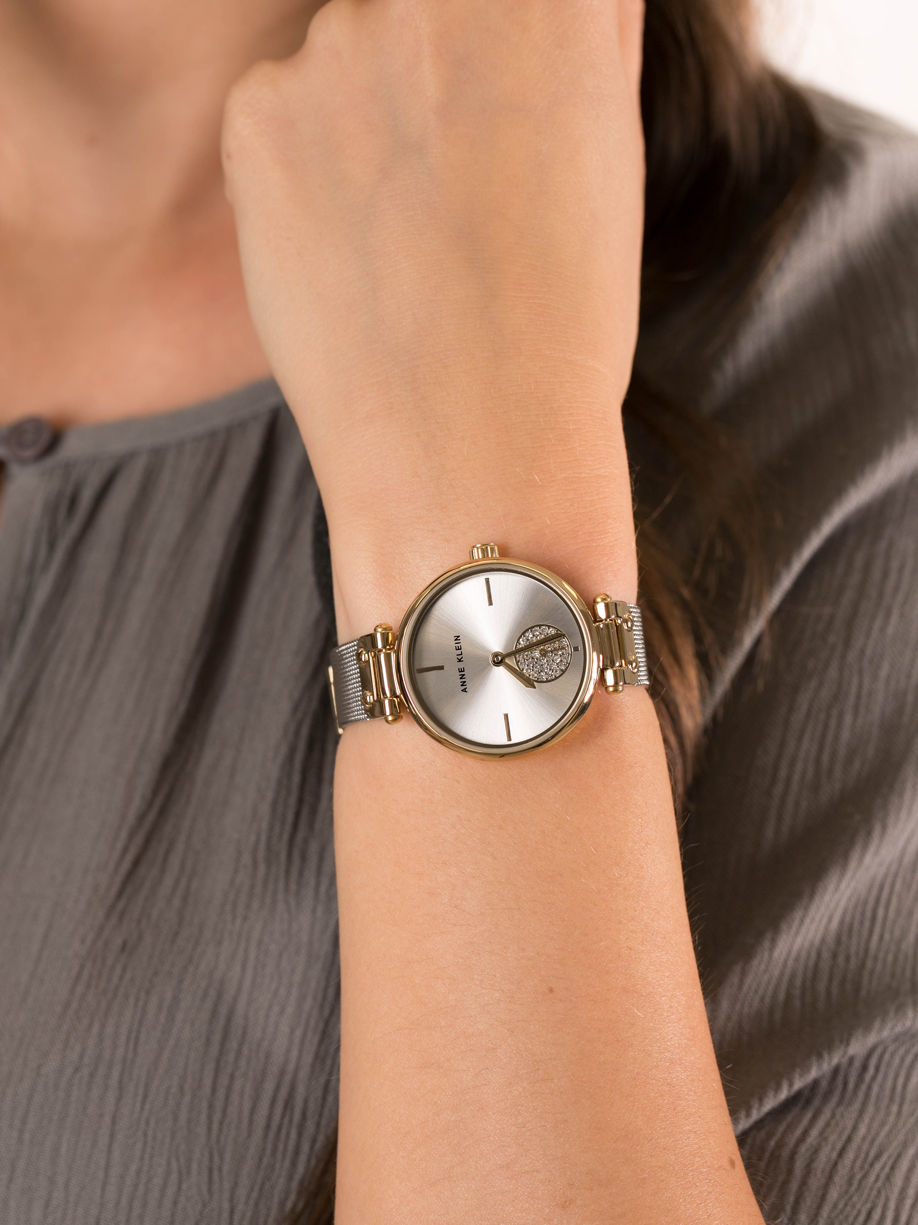 Anne Klein AK-3001SVTT damski zegarek Bransoleta bransoleta - miniatura 3