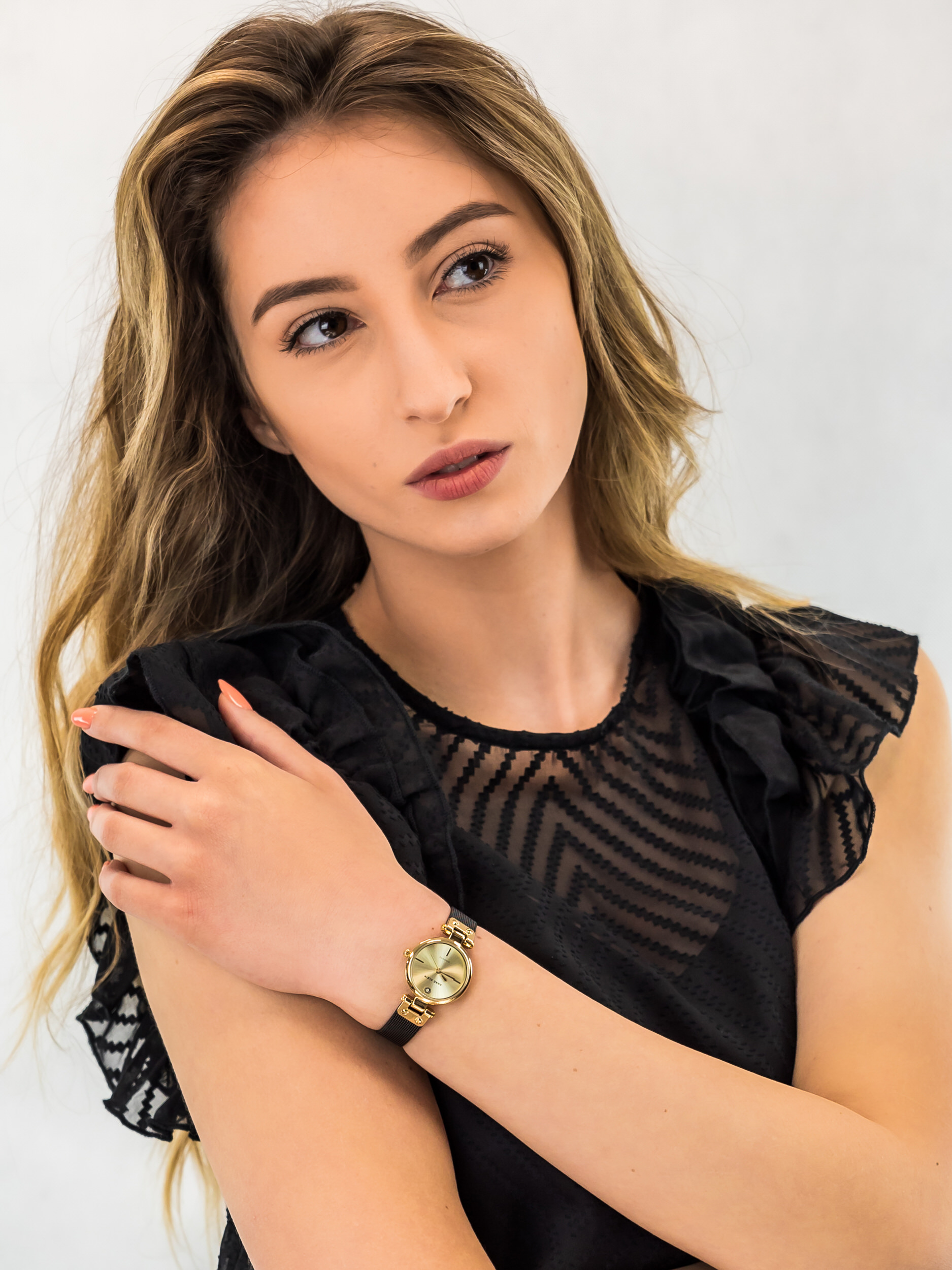 Anne Klein AK-3003CHBK zegarek damski Bransoleta - miniatura 2