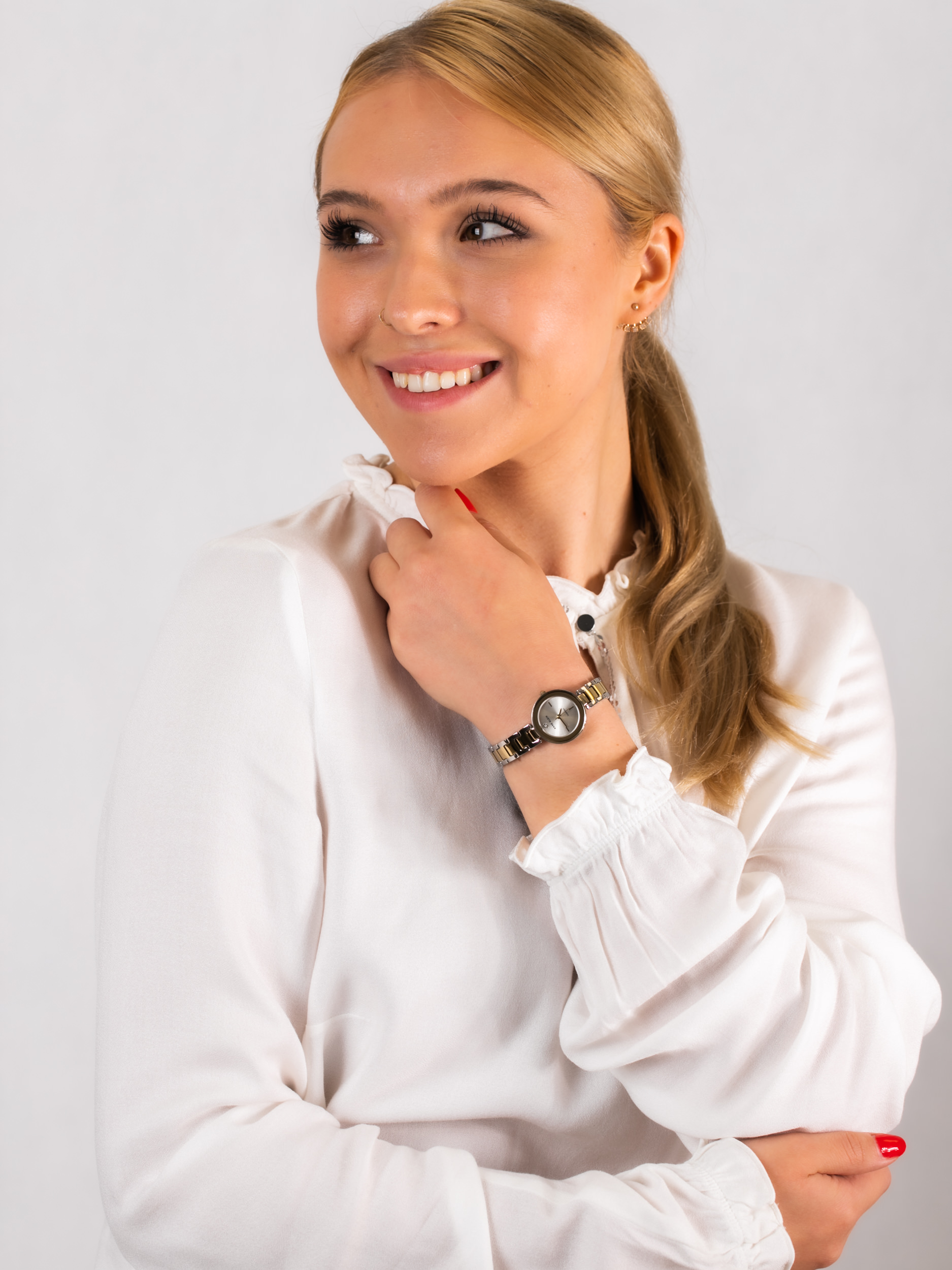 Anne Klein AK-3151SVTT zegarek damski Bransoleta - miniatura 2