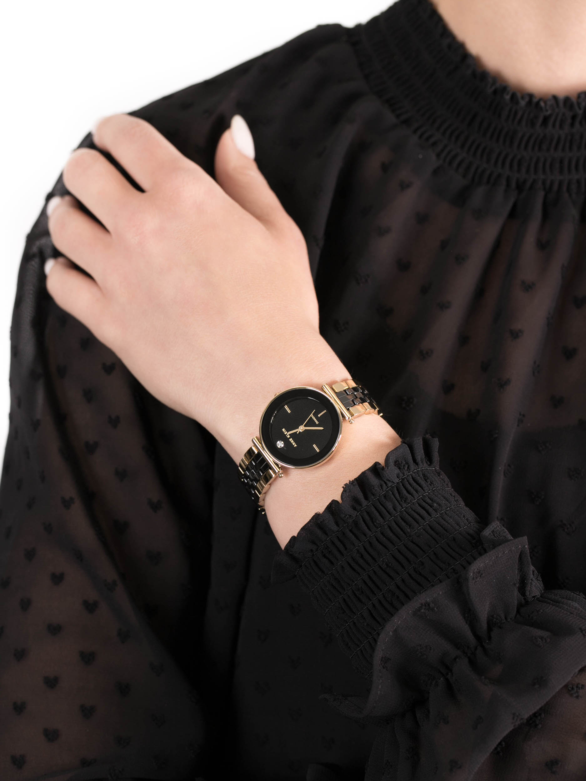 Anne Klein AK-3158BKGB damski zegarek Bransoleta bransoleta - miniatura 3