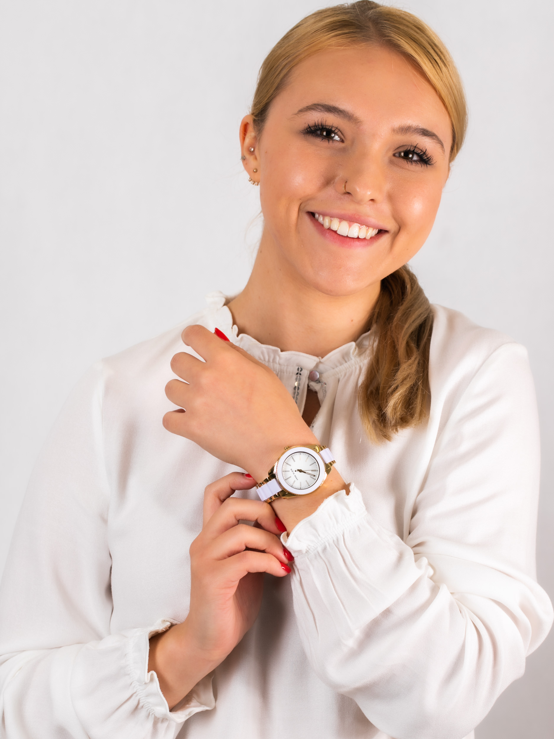 Anne Klein AK-3214WTGB zegarek damski Bransoleta - miniatura 2