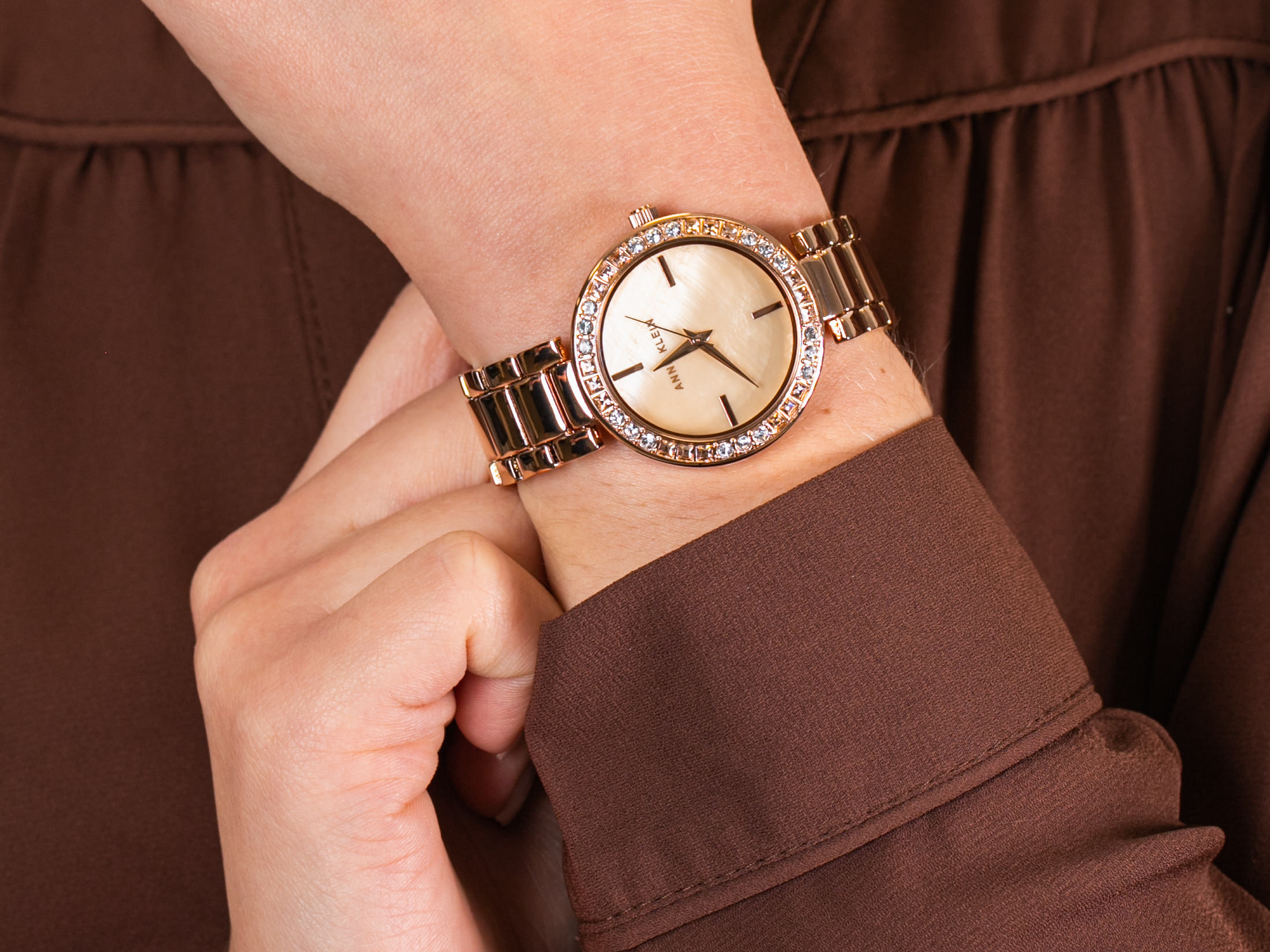 Anne Klein AK-3358PMRG zegarek klasyczny Bransoleta - miniatura 4