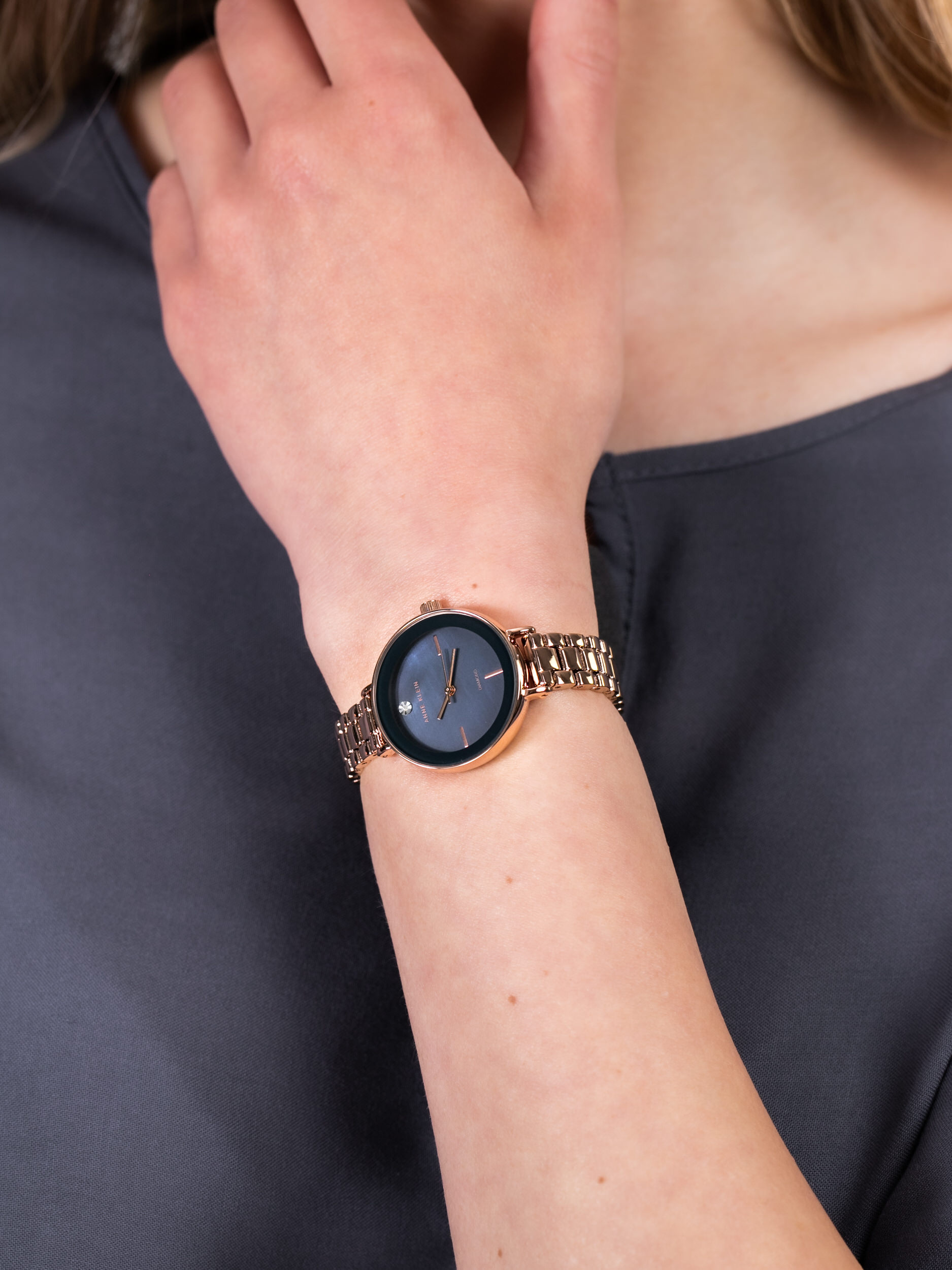 Anne Klein AK-3386NMRG damski zegarek Bransoleta bransoleta - miniatura 3