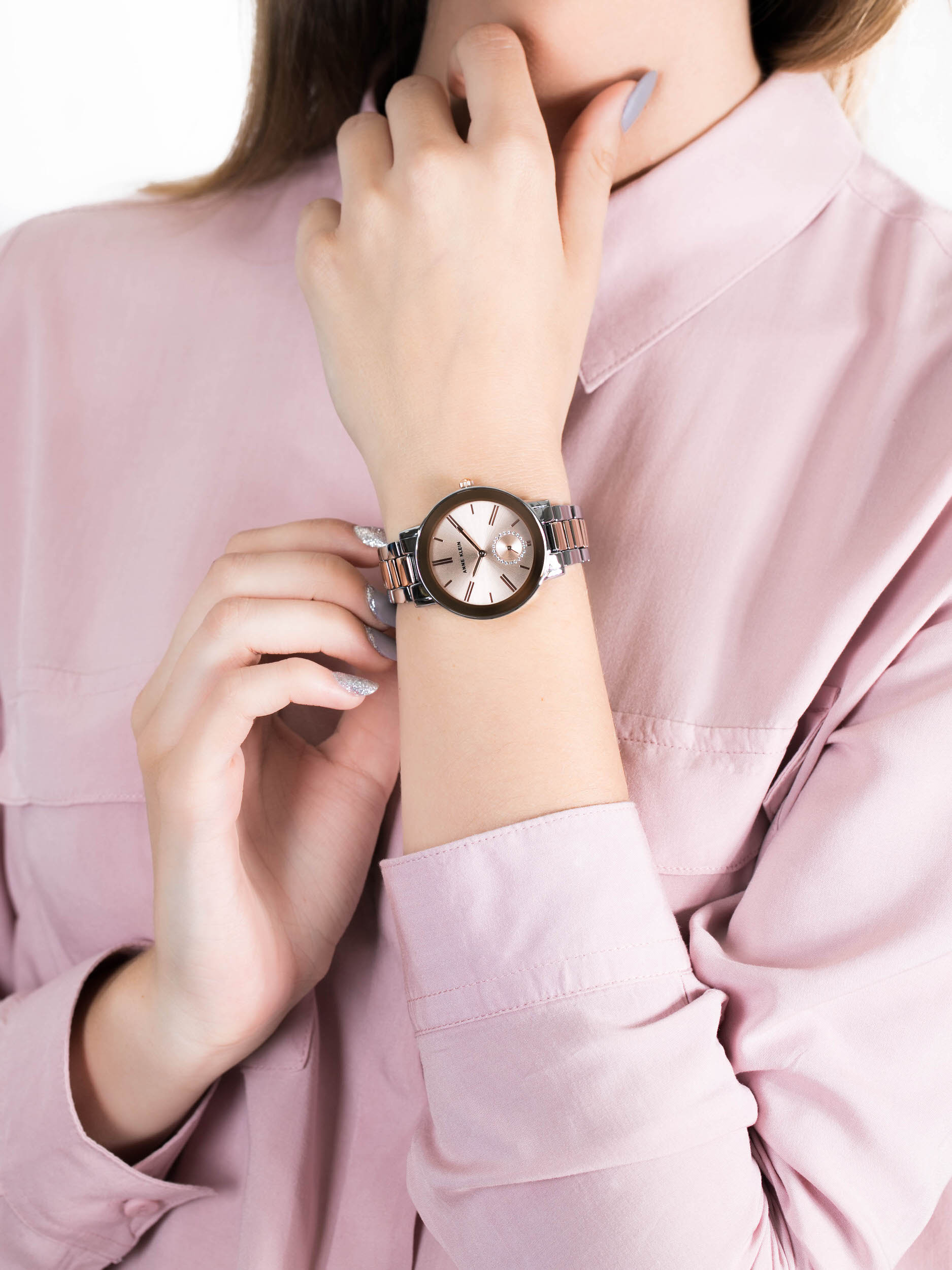 Anne Klein AK-3485RGRT damski zegarek Bransoleta bransoleta - miniatura 3