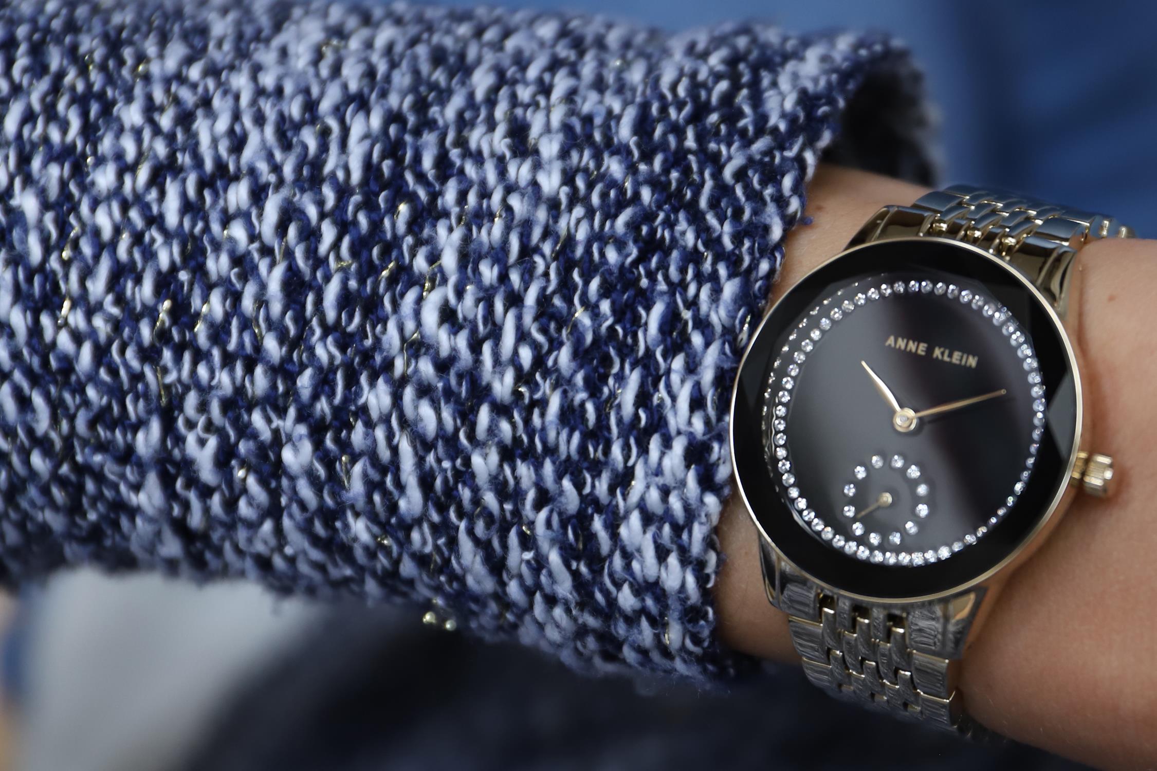 Anne Klein AK-3506BKGB zegarek klasyczny Bransoleta - miniatura 4