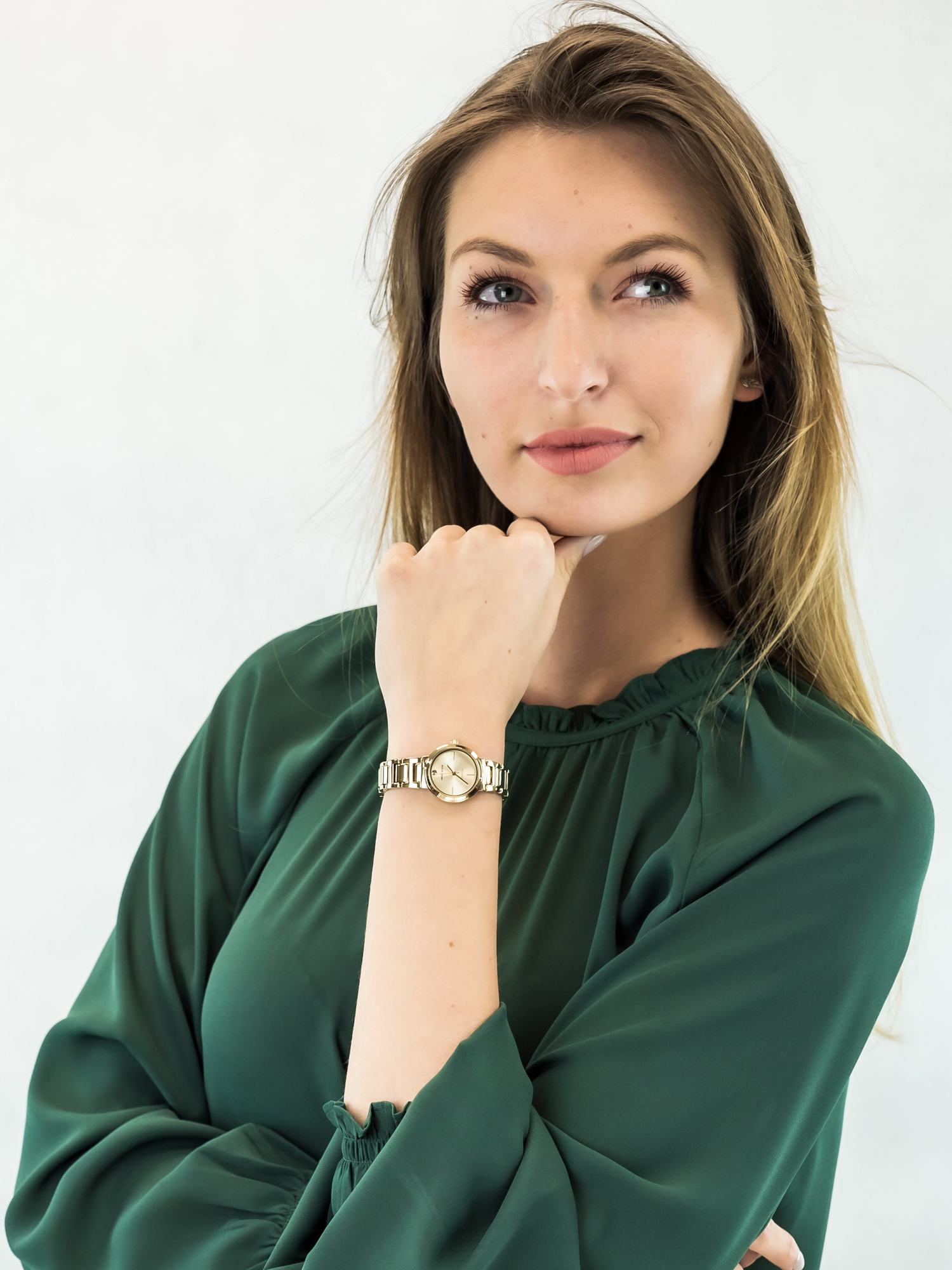 Anne Klein AK-3528CHGB zegarek damski Bransoleta - miniatura 2