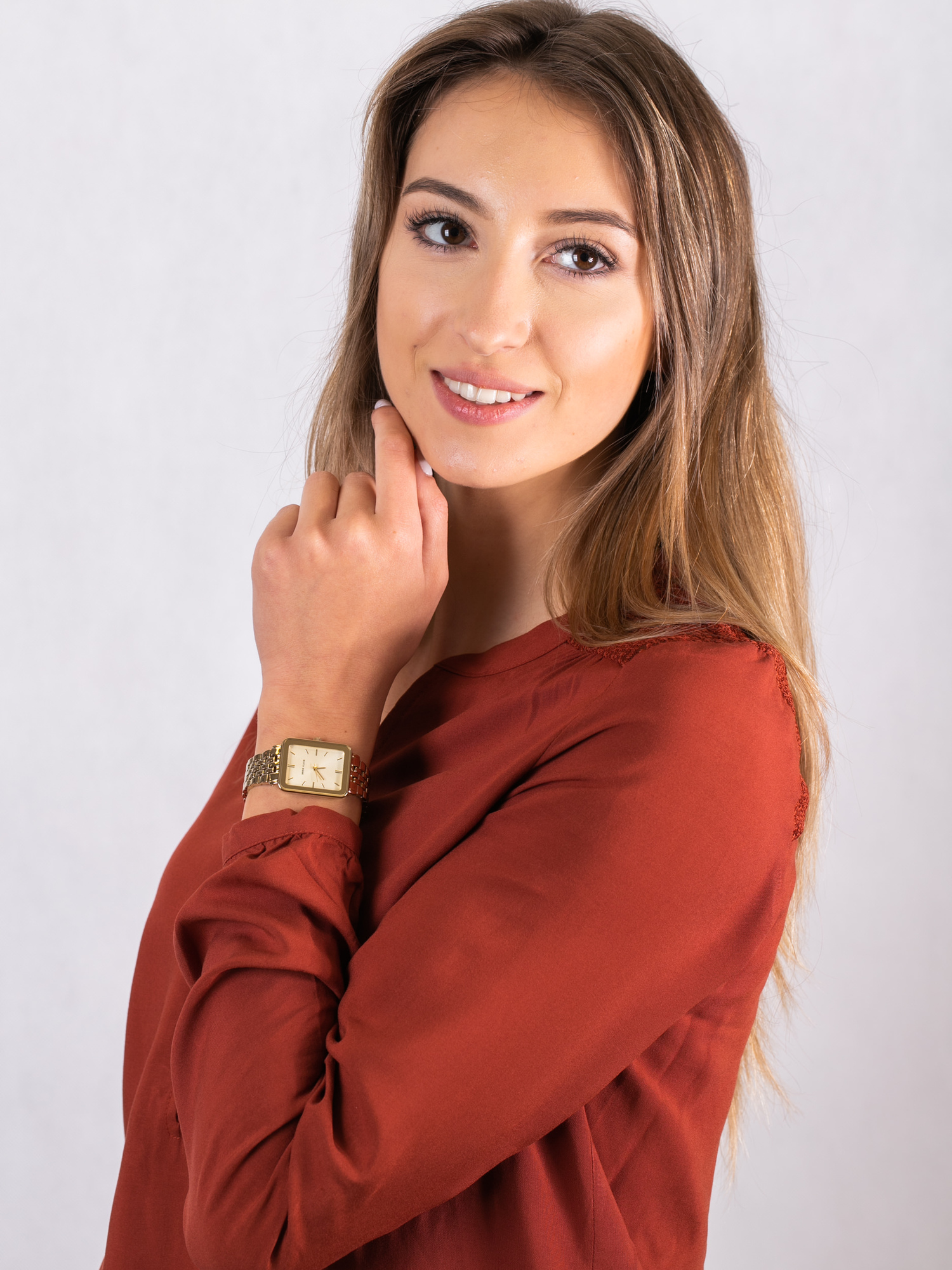 Anne Klein AK-3614CHGB zegarek damski Bransoleta - miniatura 2