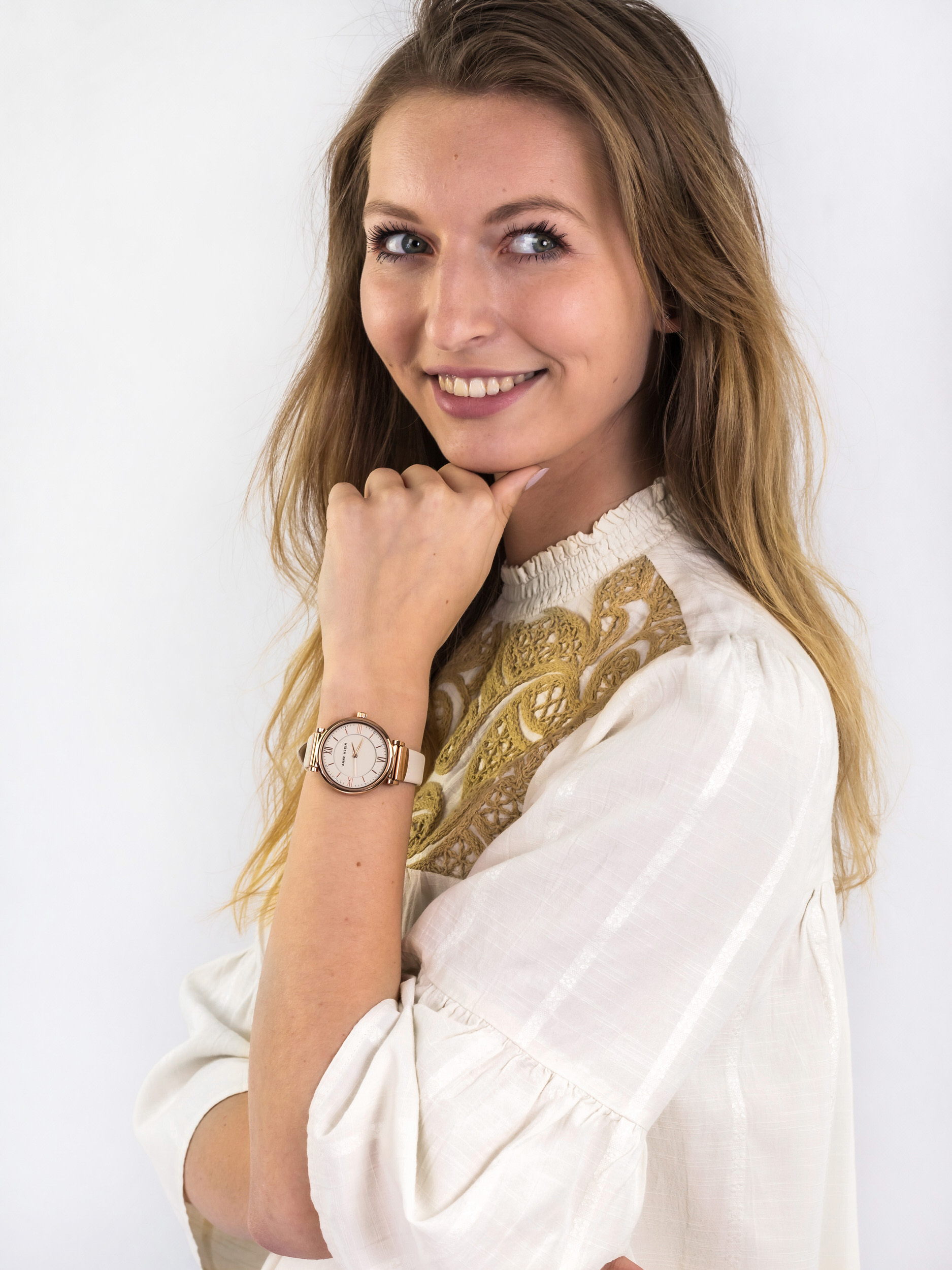 Anne Klein AK-2666RGIV zegarek damski Pasek - miniatura 2
