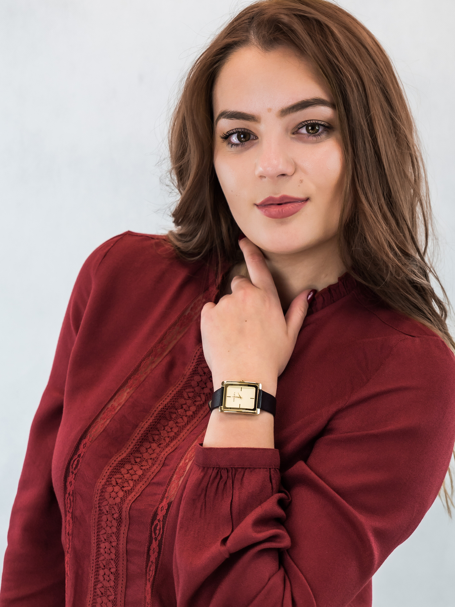 Anne Klein AK-2706CHBK zegarek damski Pasek - miniatura 2