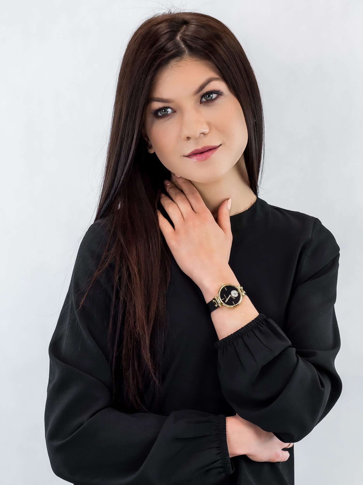 Anne Klein AK-3380BKBK zegarek damski Pasek - miniatura 2