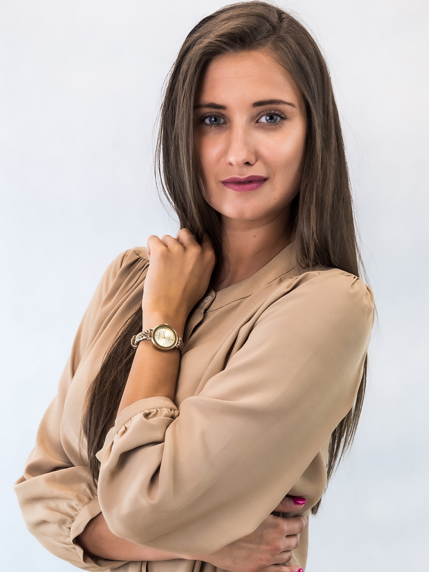Anne Klein AK-3508CHGD zegarek damski Pasek - miniatura 2