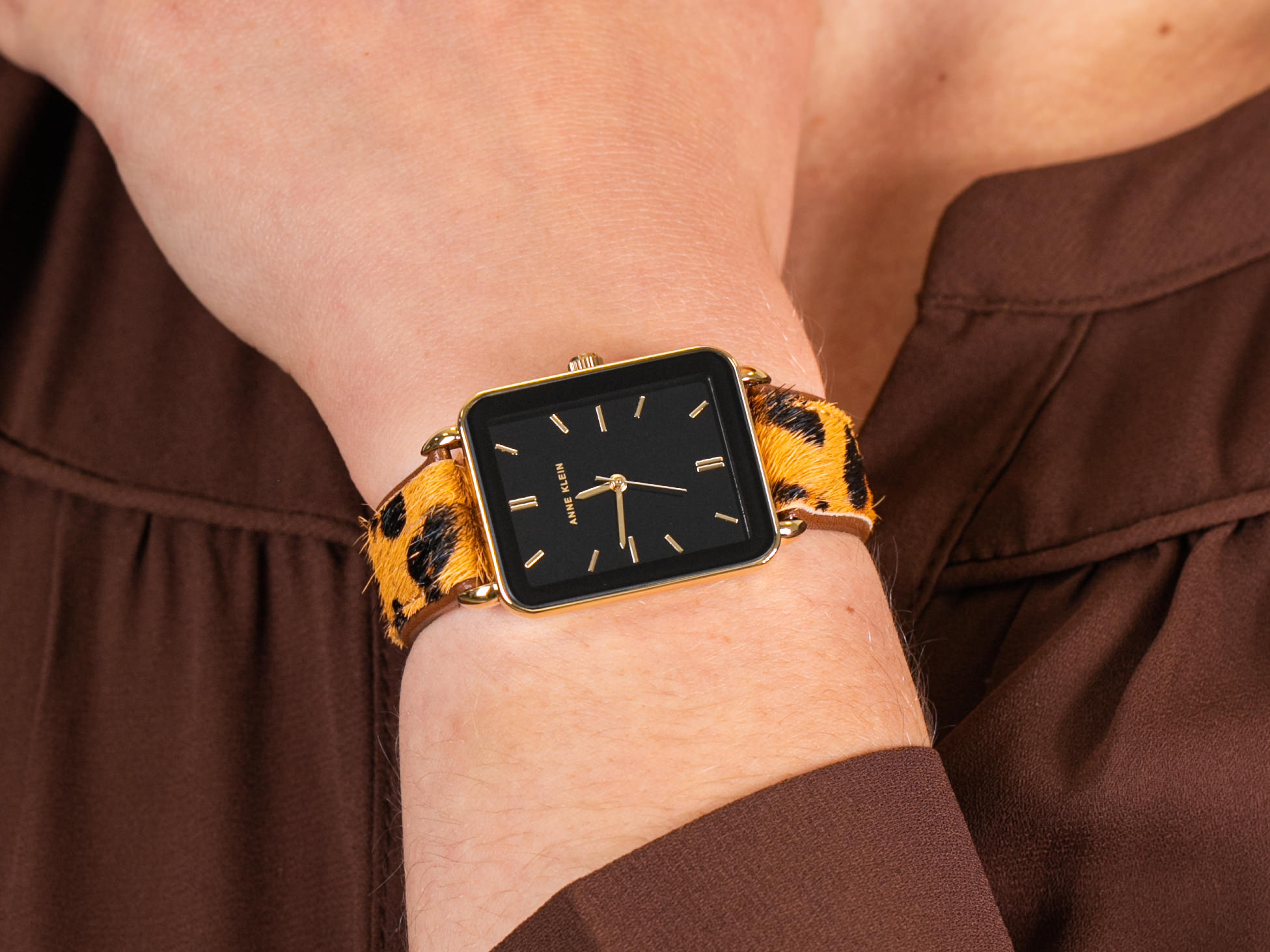 Anne Klein AK-3518BKLE zegarek klasyczny Pasek - miniatura 4