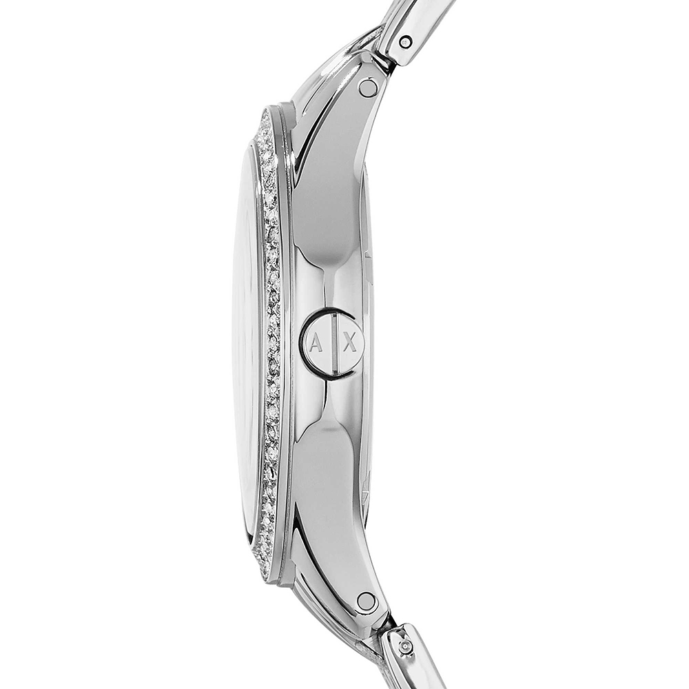 Armani Exchange AX5215 zegarek srebrny klasyczny Fashion bransoleta