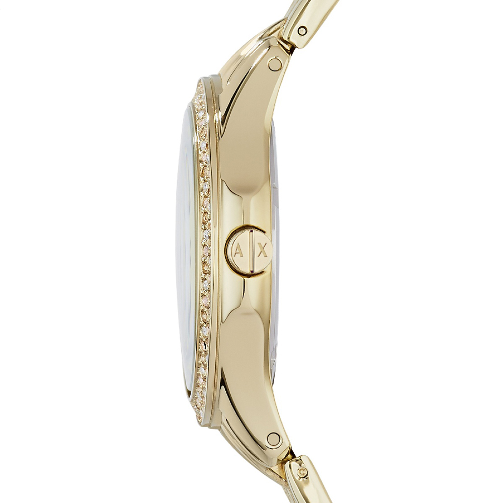 Armani Exchange AX5216 zegarek złoty klasyczny Fashion bransoleta - miniatura 5