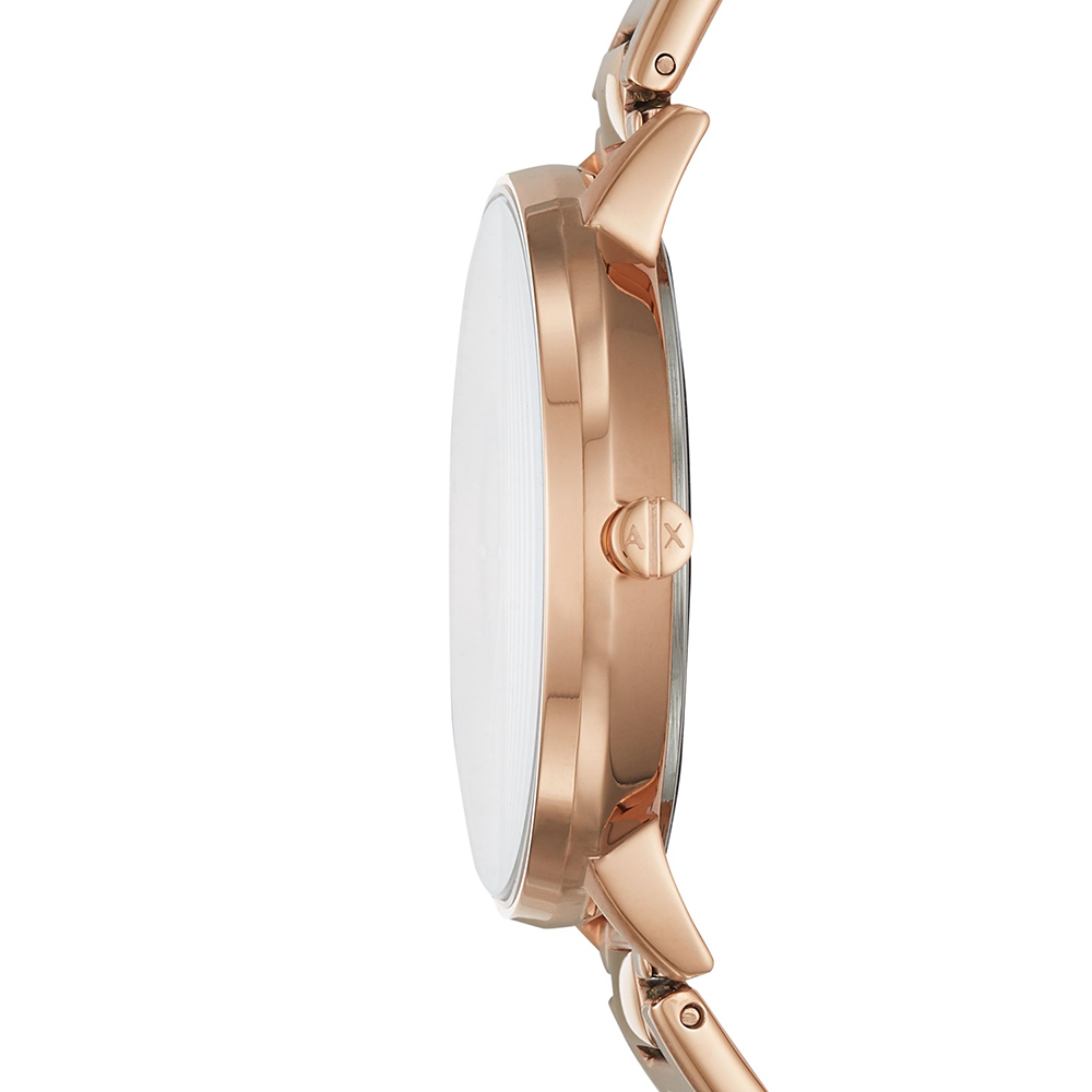 Armani Exchange AX5552 zegarek różowe złoto klasyczny Fashion bransoleta - miniatura 5