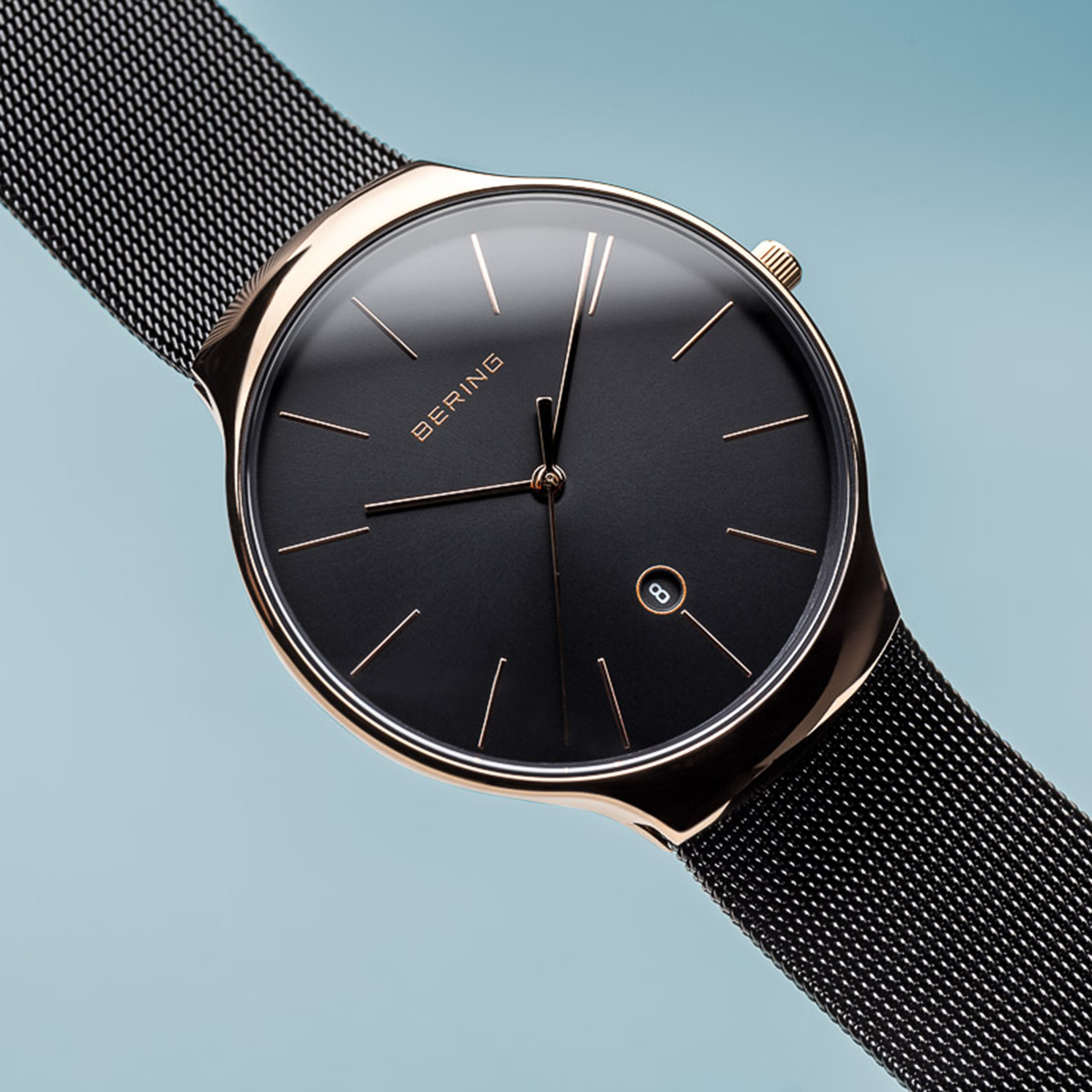 Bering 13338-262 zegarek różowe złoto fashion/modowy Classic bransoleta - miniatura 5