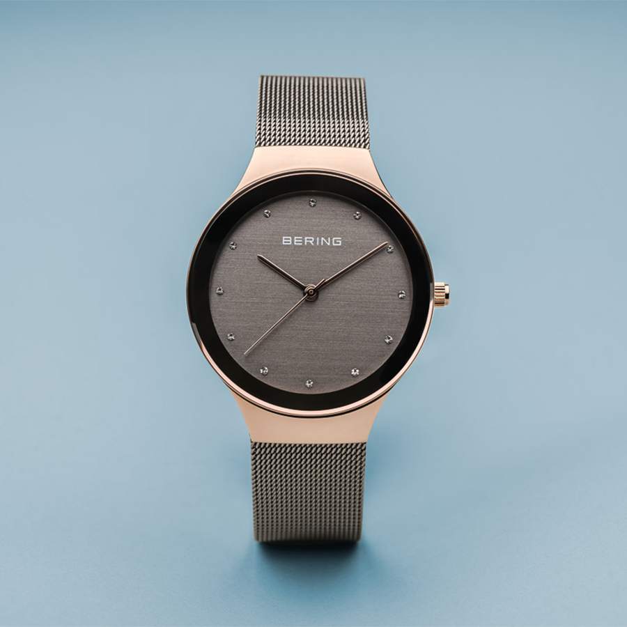 Bering 12934-369 zegarek różowe złoto klasyczny Classic bransoleta - miniatura 5