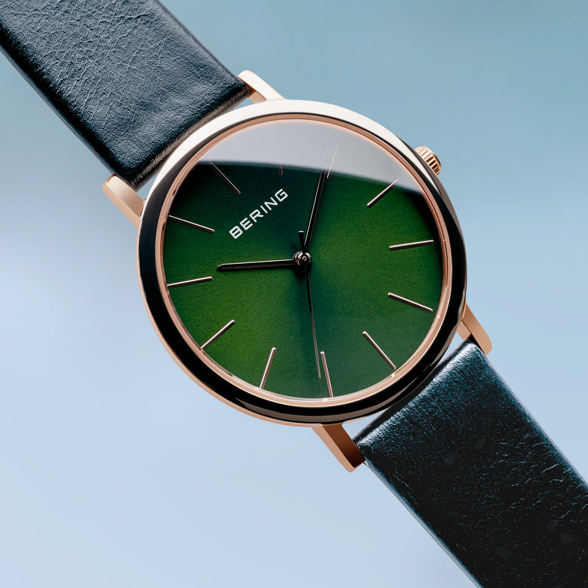 Bering 13436-469 zegarek różowe złoto klasyczny Classic pasek - miniatura 5
