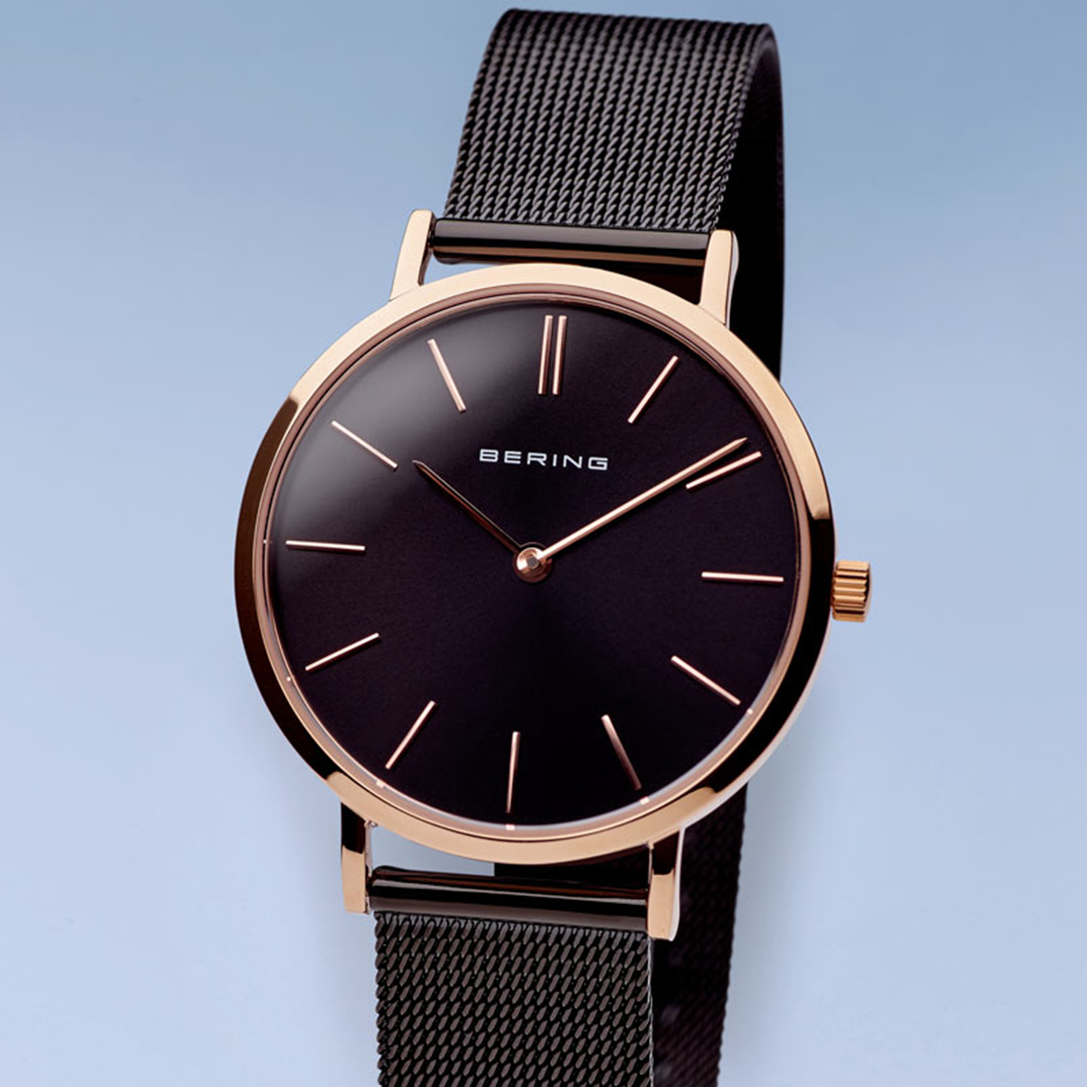 Bering 14134-166 zegarek różowe złoto fashion/modowy Classic bransoleta - miniatura 5