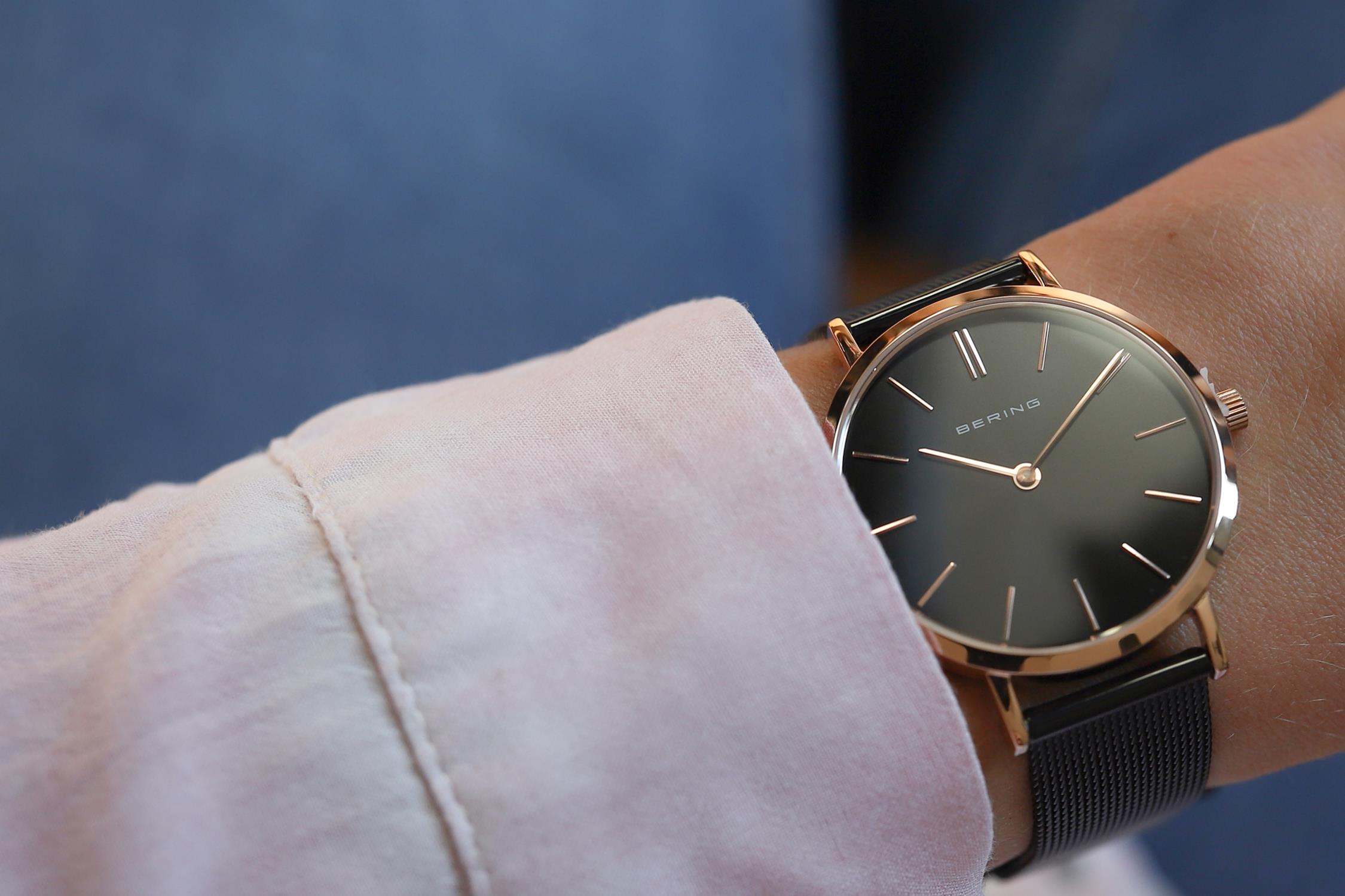 Bering 14134-166 Classic fashion/modowy zegarek różowe złoto - miniatura 9