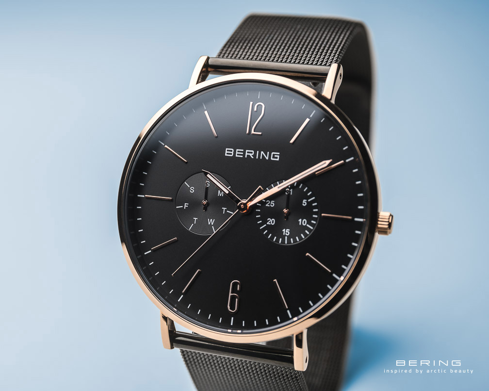 Bering 14236-163 zegarek różowe złoto klasyczny Classic bransoleta - miniatura 5
