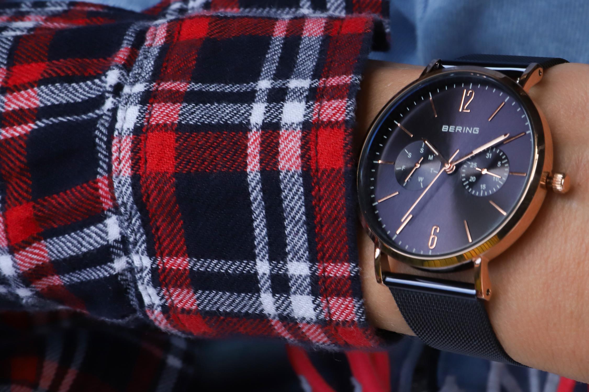 Bering 14236-367 zegarek damski Classic różowe złoto - miniatura 12