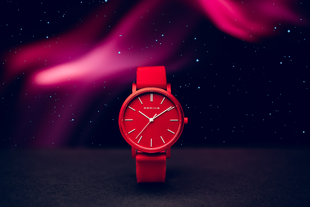 Bering 16934-599 zegarek czerwony klasyczny True Aurora pasek - miniatura 5