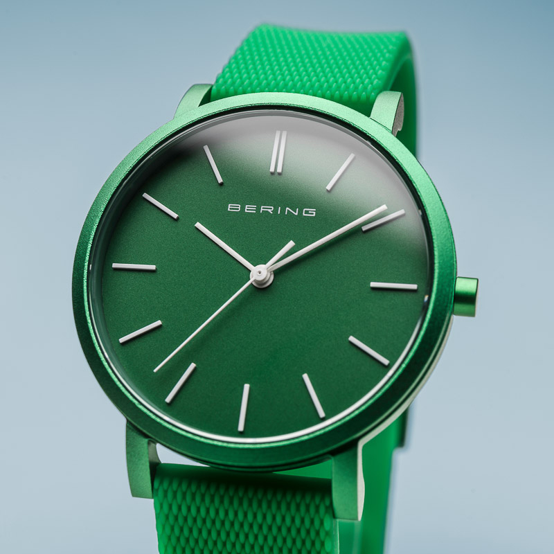 Bering 16934-899 zegarek zielony klasyczny True Aurora pasek - miniatura 5