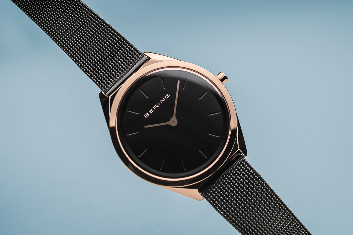 Bering 17031-166 zegarek różowe złoto klasyczny Ultra Slim bransoleta