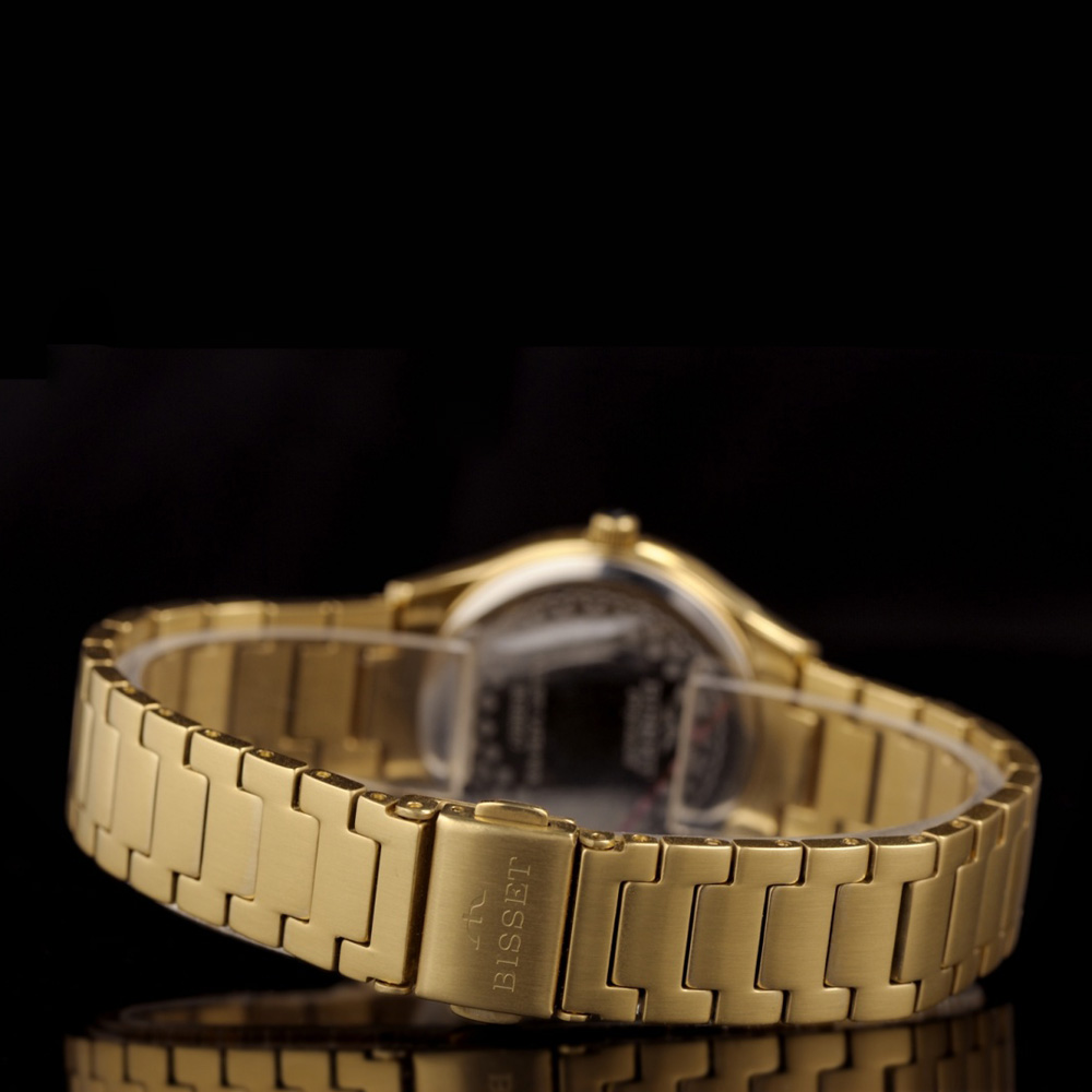 Bisset BSBE67GISX03BX zegarek złoty elegancki Klasyczne bransoleta - miniatura 8
